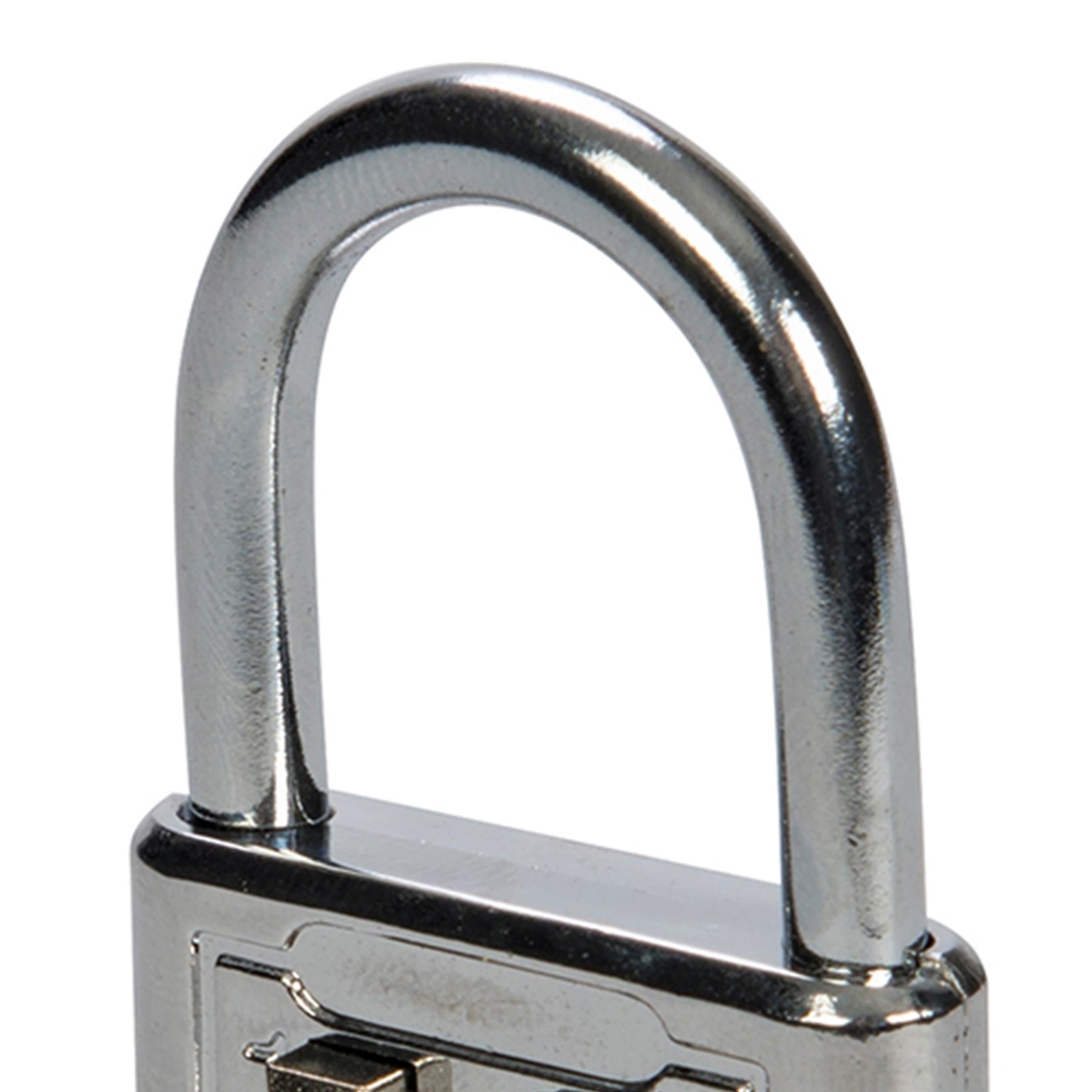 10-Digit Digital Combination Padlock - 38mm Steel Shackle Zinc Alloy Cylinder