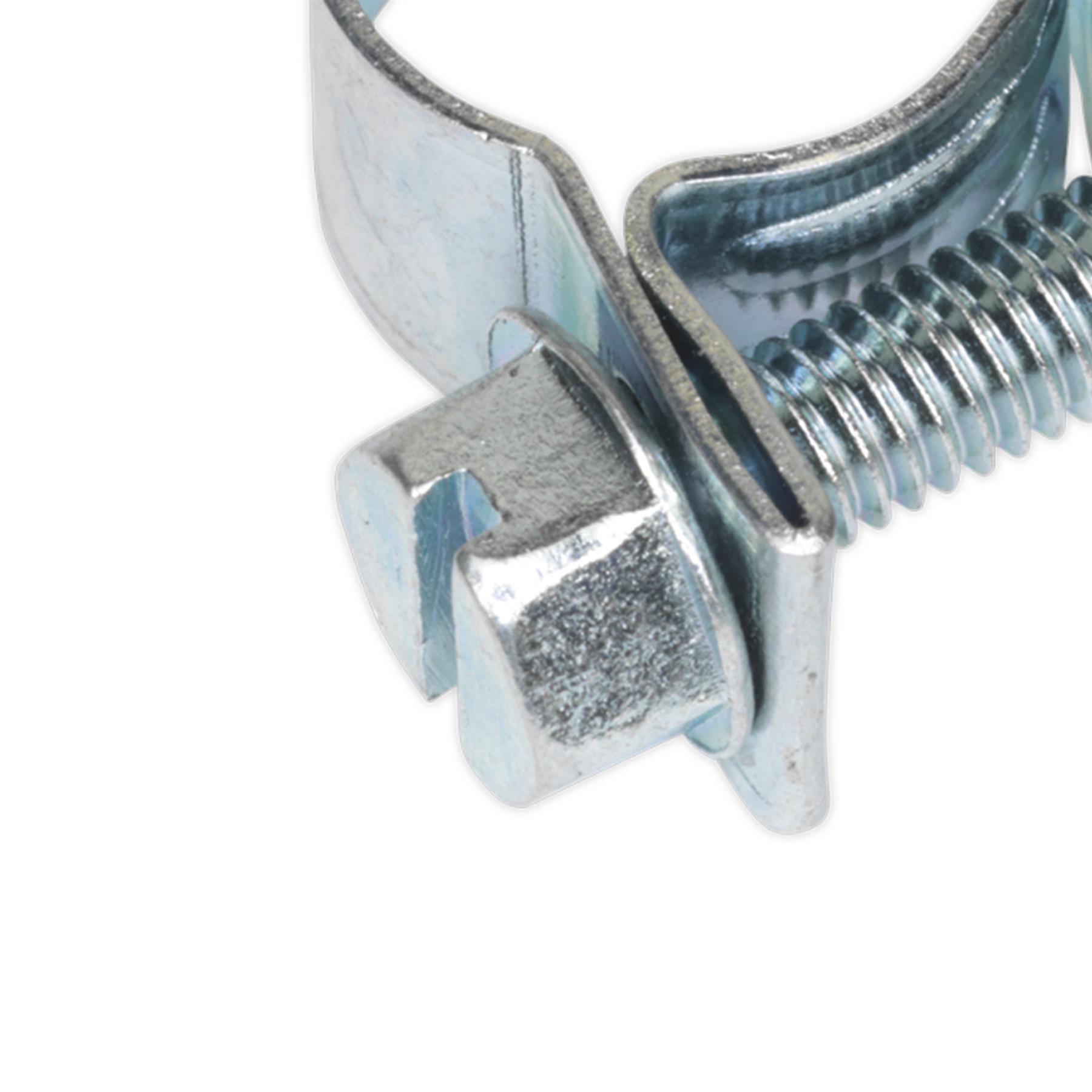 Mini Hose Clip 10-12mm Pack of 30. MHC1012 Sealey