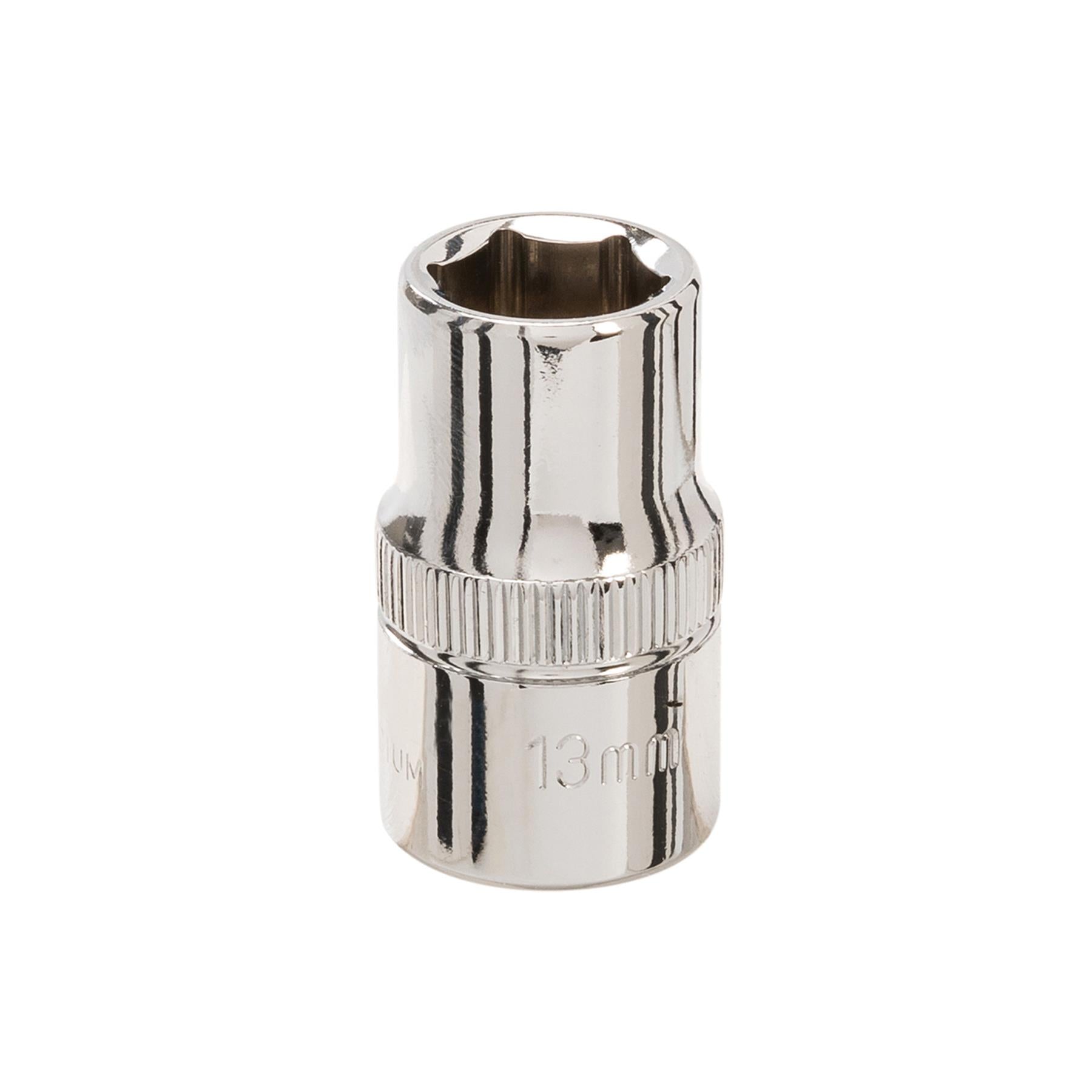 Socket 1/2" Drive Metric Hex Square 13mm Individual Hex Polished Crv Quality