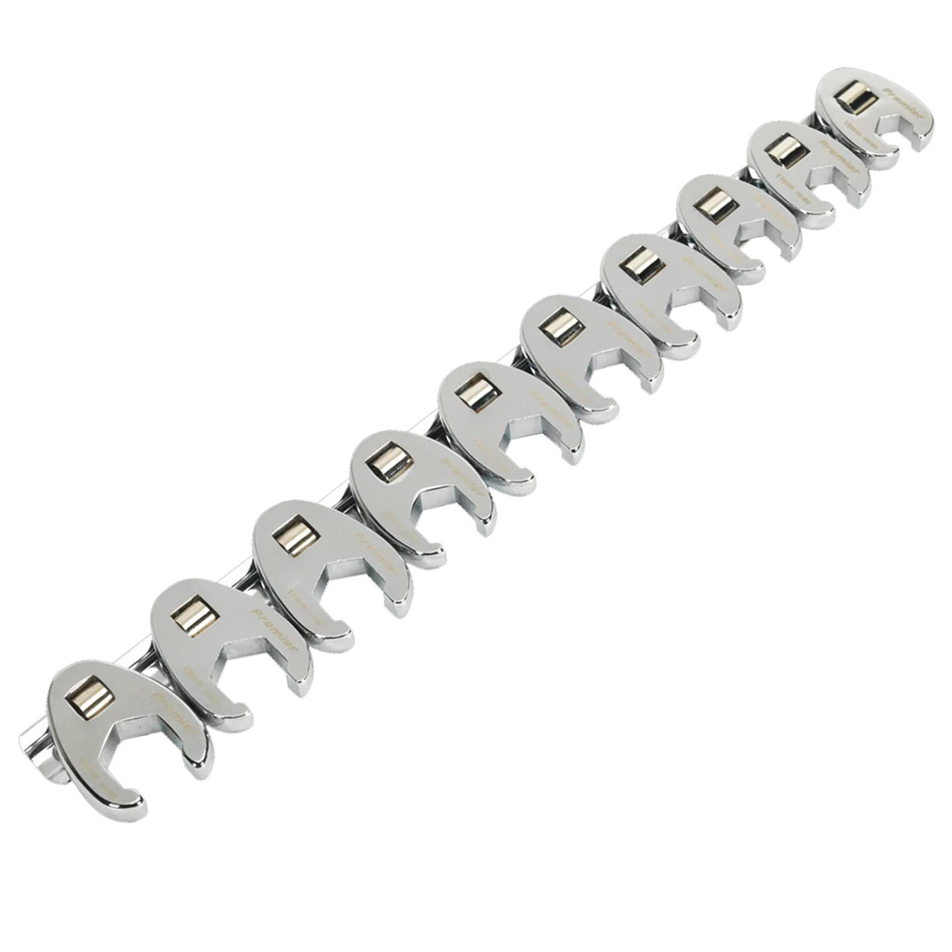 Sealey Crow's Foot Spanner Set 10pc 3/8"Sq Drive - Metric