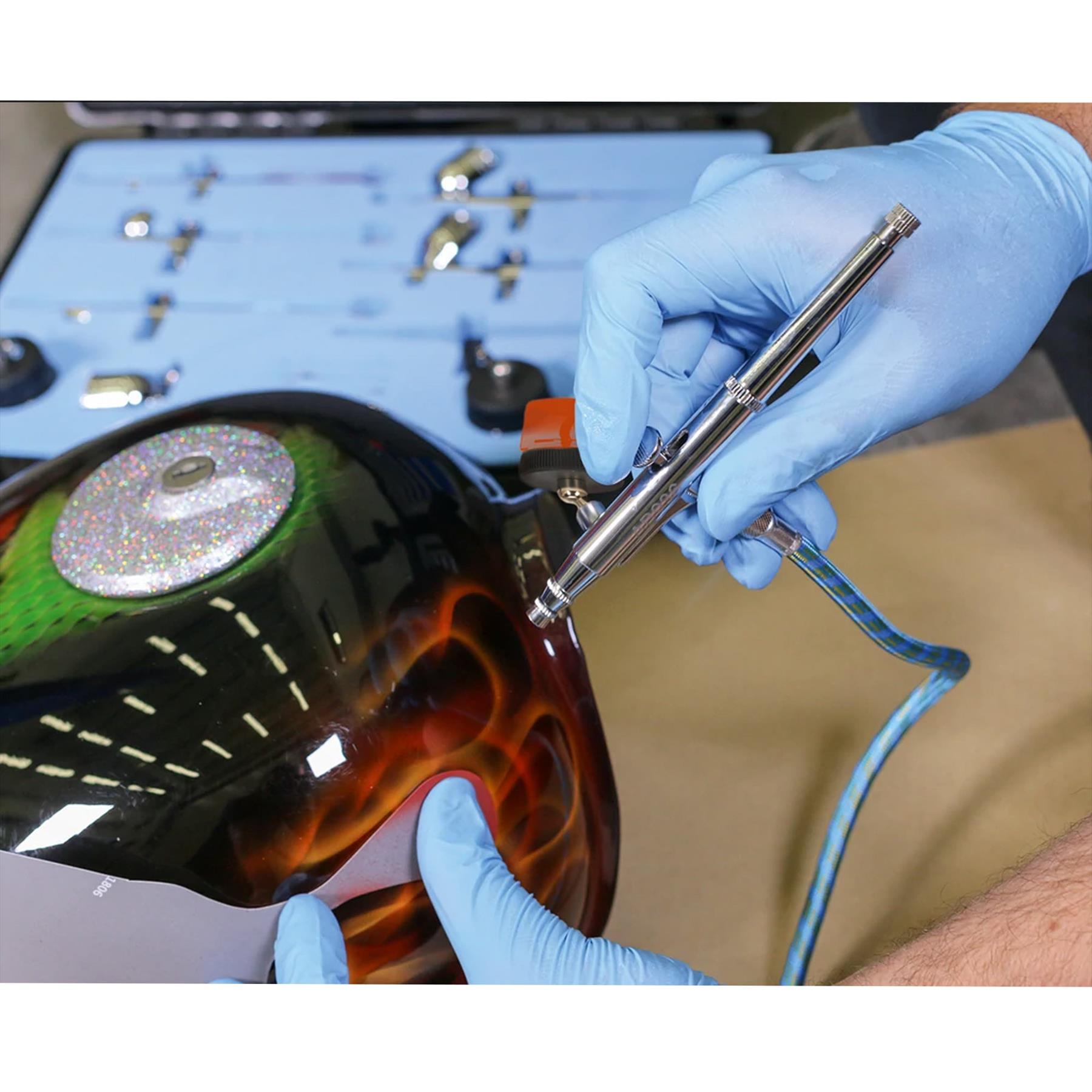 Sealey Air Brush Kit 10pc Gravity/Suction Feed