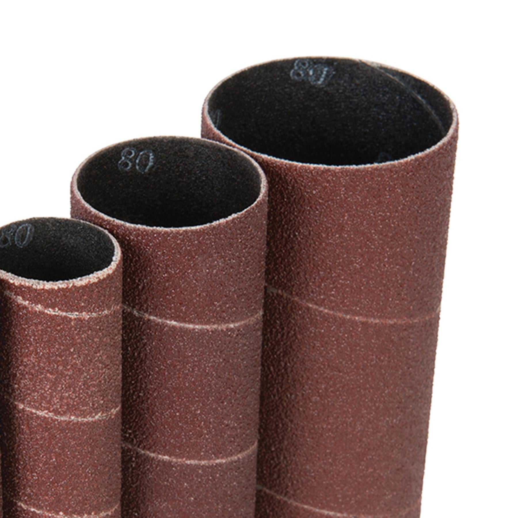 Aluminium Oxide Sanding Sleeves 5Pc 80G With Cloth Backing for Wood 80G