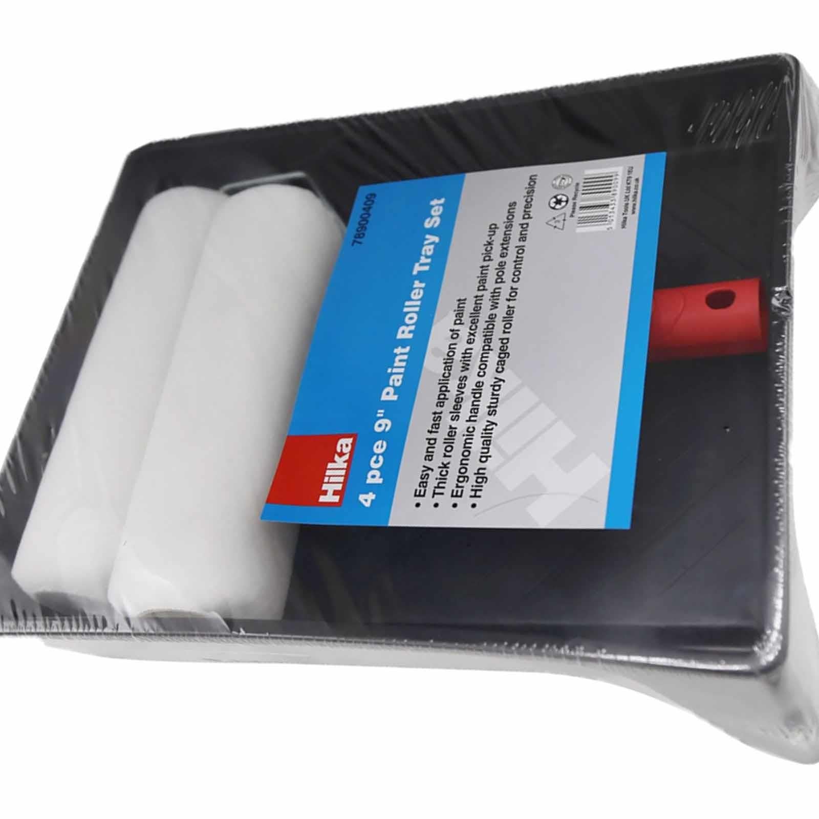 Premier Paint Roller Set 9" Emulsion Sleeves Frame Handle & Painting Tray