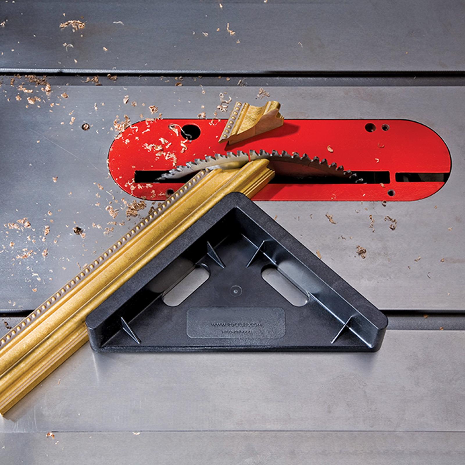 Mitre Sled 45° High Impact Polycarbonate Pre Installed Adjustable Nylon Pins