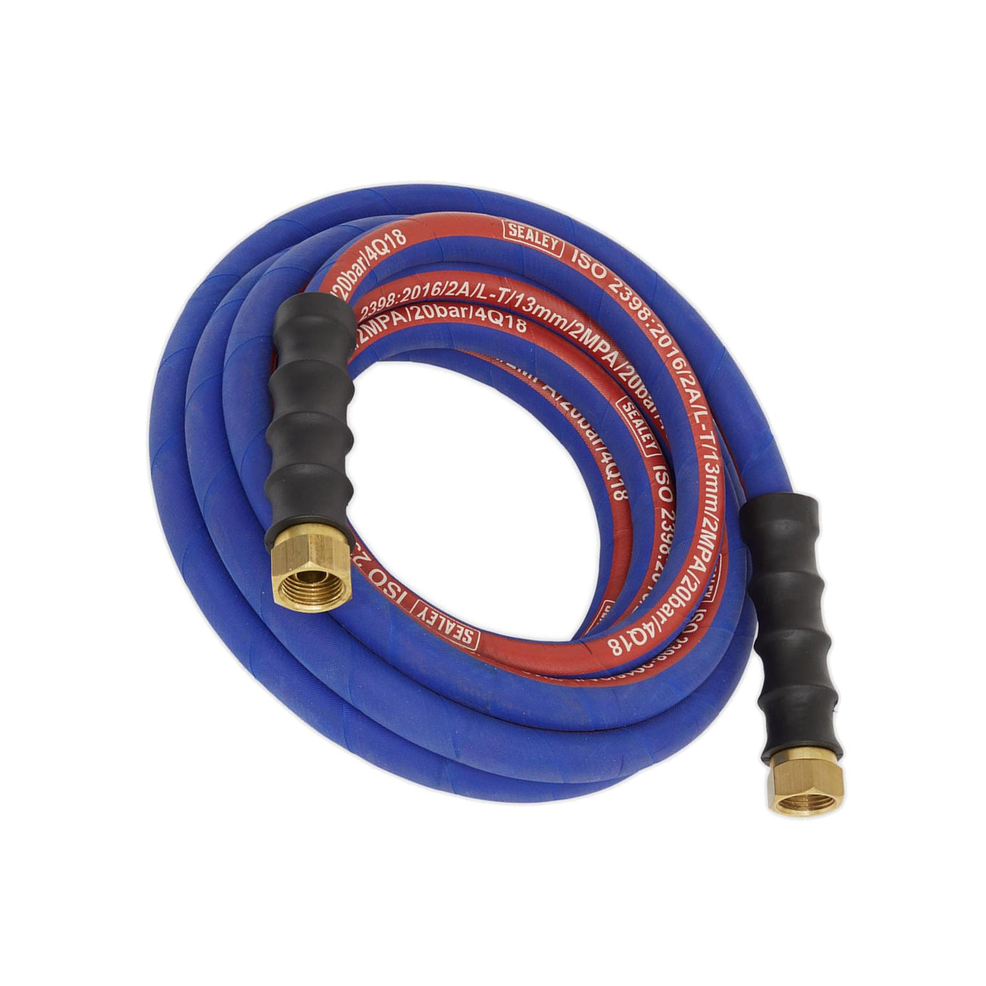 Sealey Rubber Air Hose 5m For Air Compressor 1/2"BSP 13mm Bore Extra Heavy Duty