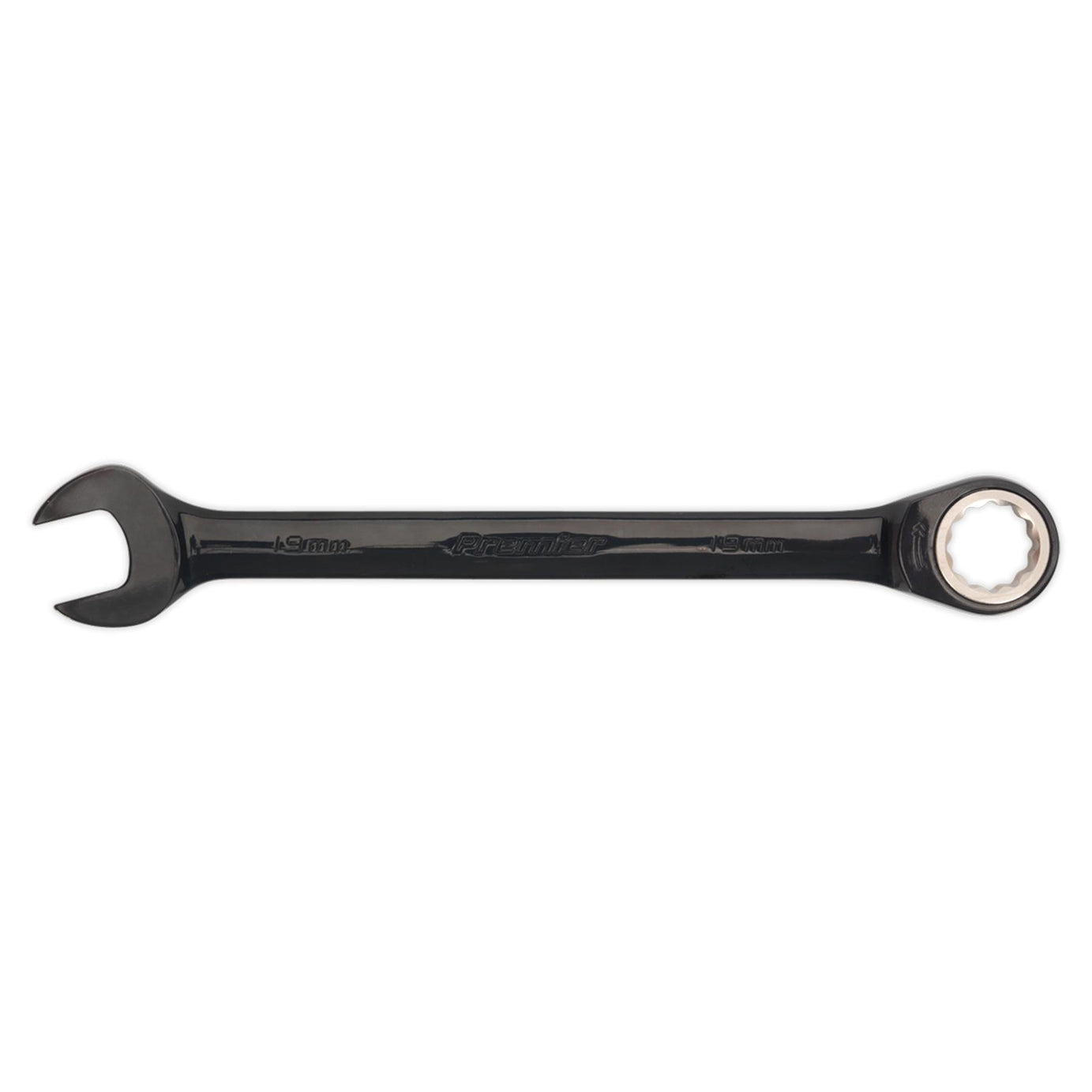Sealey Combination Ratchet Spanner Set 7pc Black Series Metric