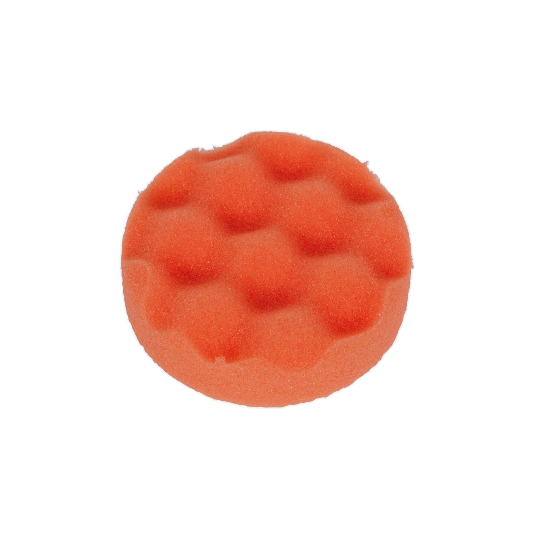 Sealey Buffing & Polishing Foam Head Hook/Loop 80x25mm Orange/Firm