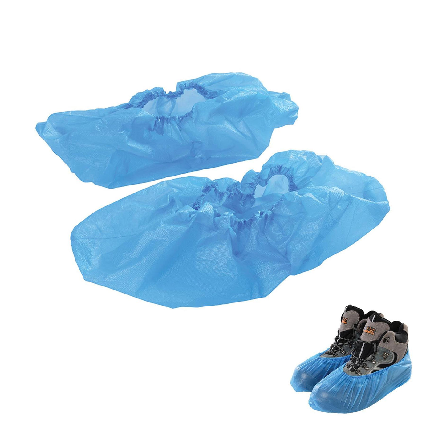 Disposable Shoe Covers 100Pk Textured Finish For Improved Grip One Size