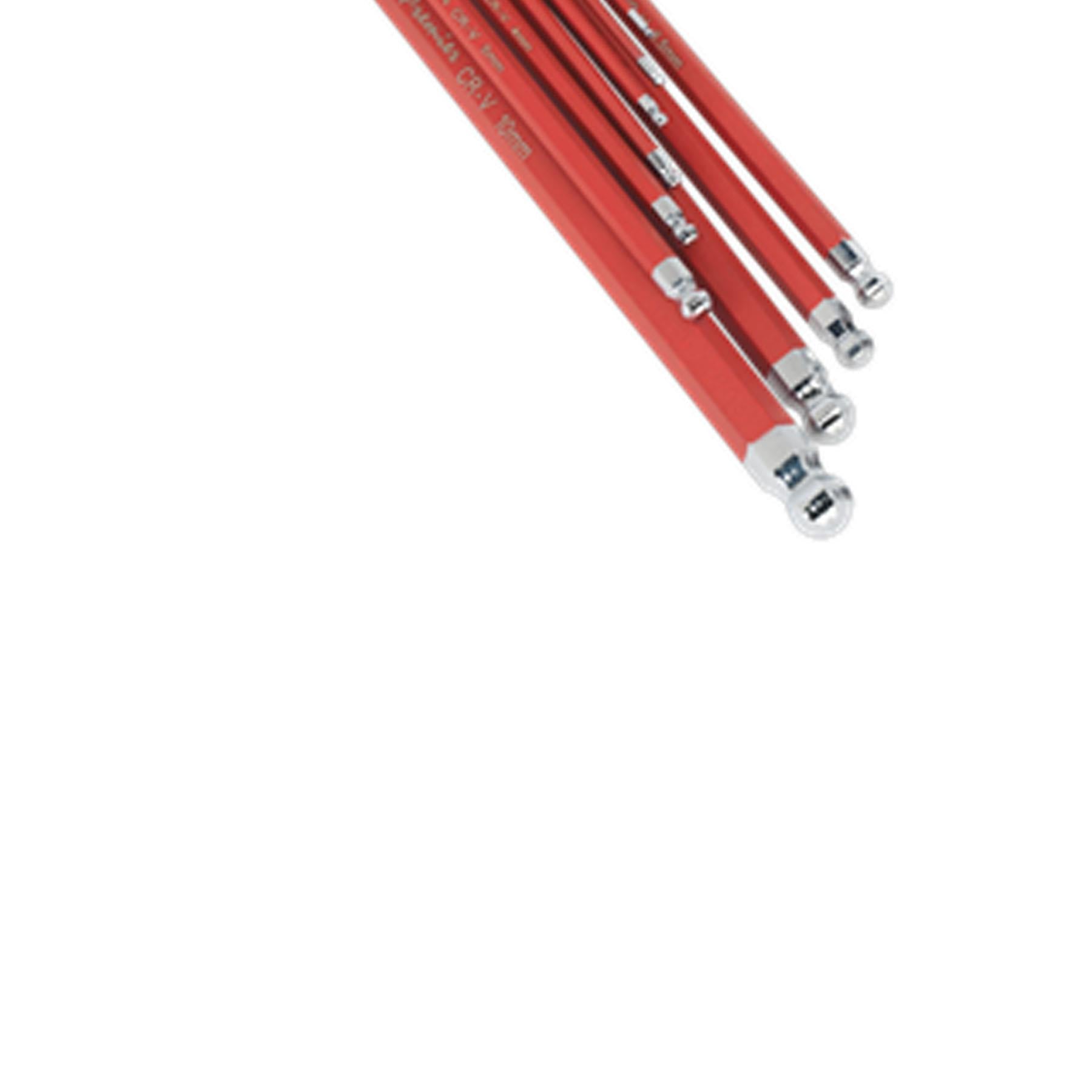 Sealey Ball-End Hex Key Set 11pc Anti-Slip Extra-Long Metric