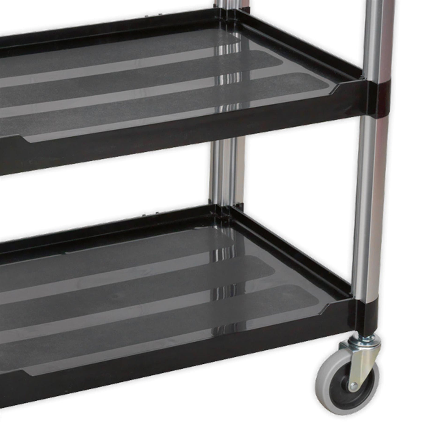 Sealey Workshop Trolley 3-Level Composite 40kg capacity per shelf