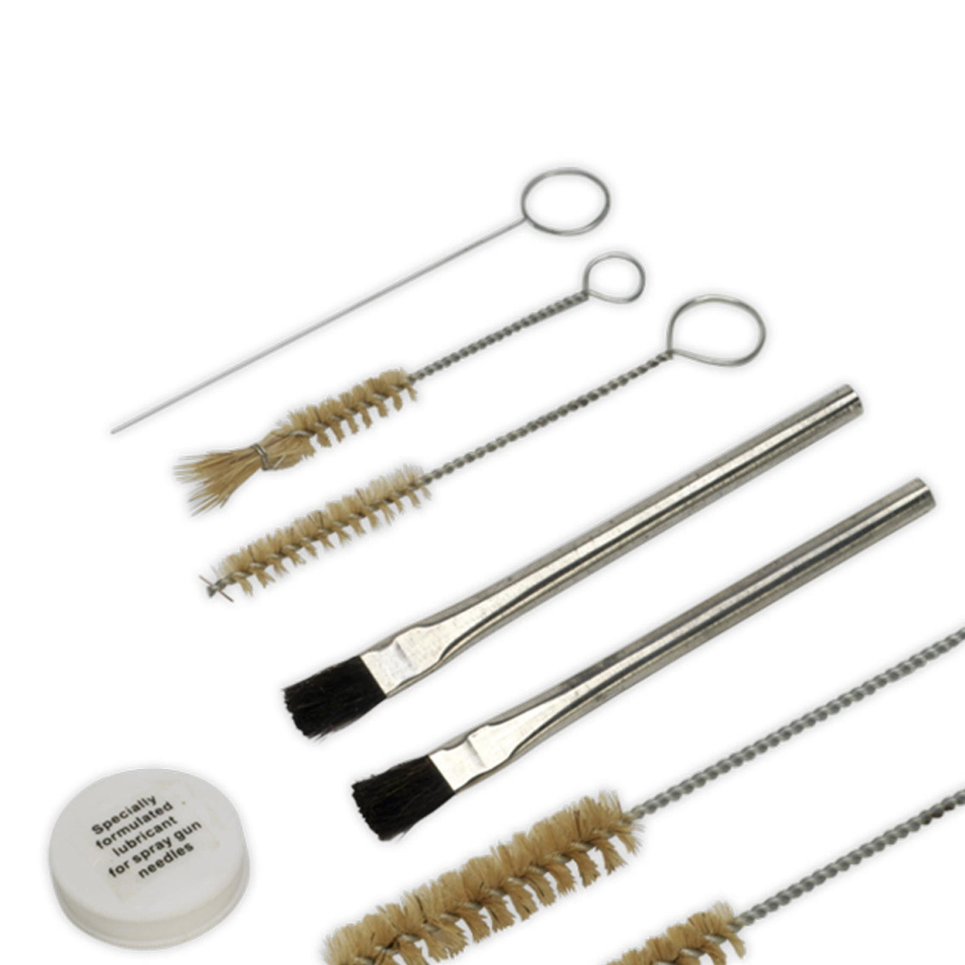 Sealey Spray Gun Cleaning Set Various Sized Brushes And Probes 20Pc