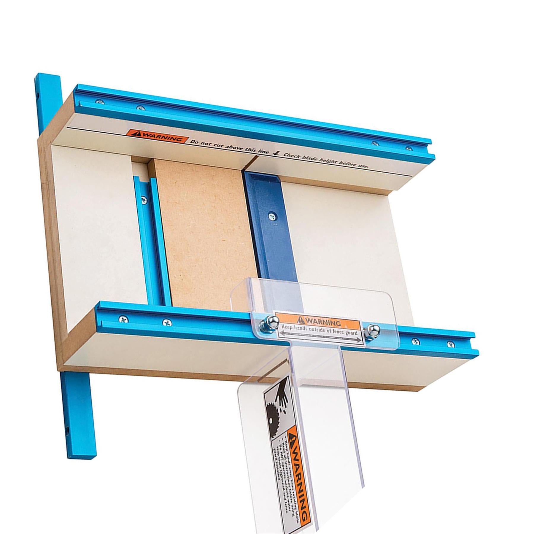Table Saw Small Parts Sled 305 x 394 x 89mm Aluminium With Melamine Coated MDF