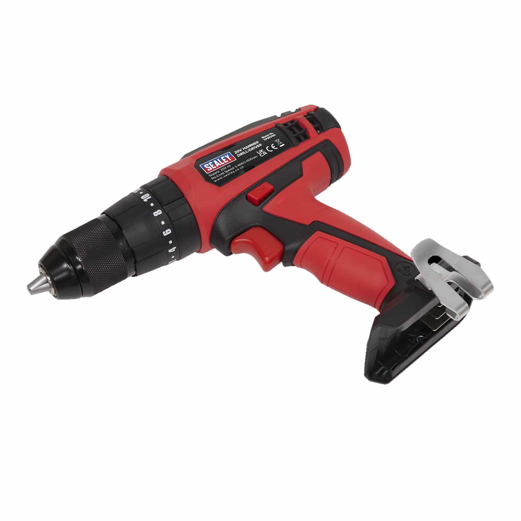 Sealey 20V Cordless Ø13mm Hammer Drill/1/4"Hex Drive Impact Driver Combo Kit