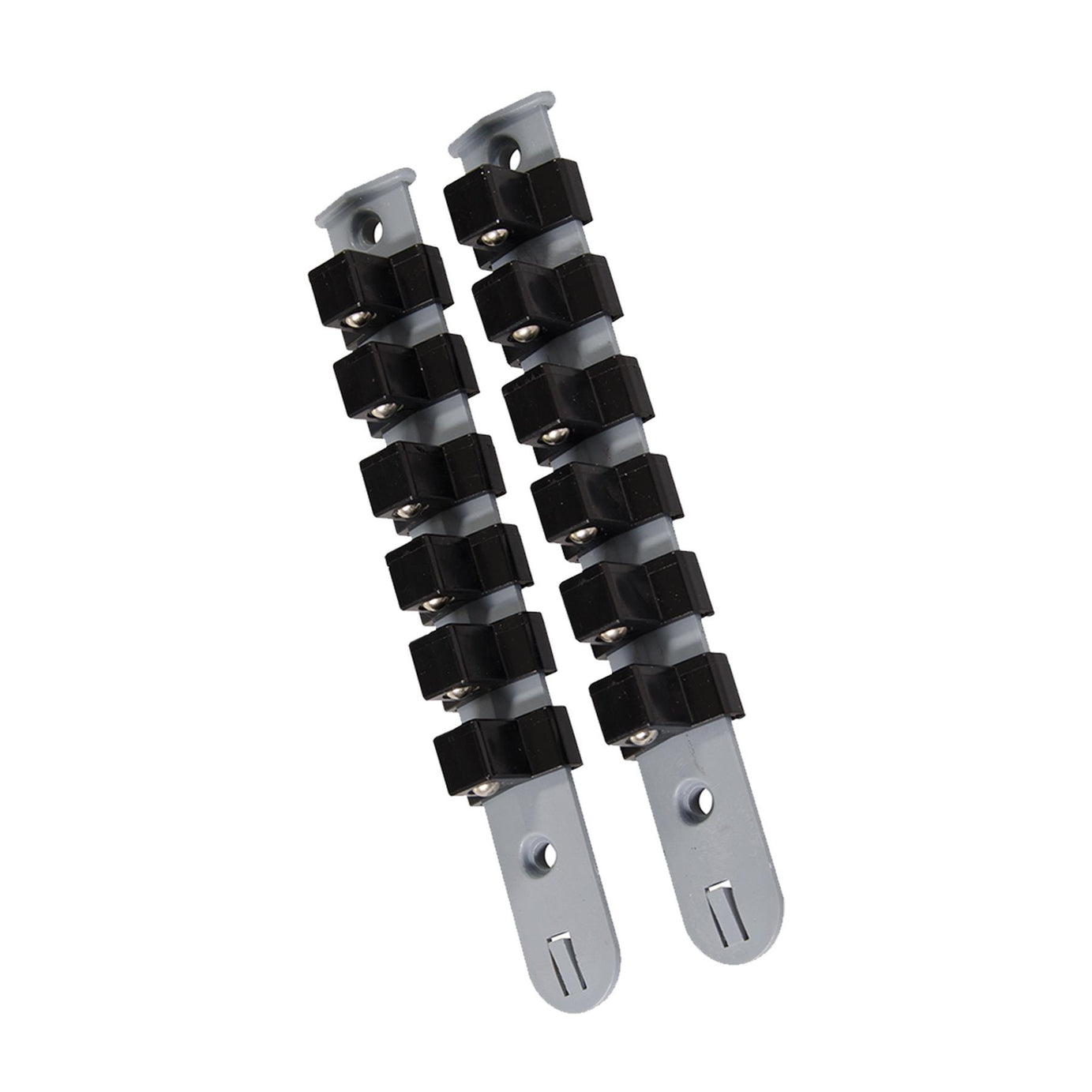 6 Pc Snap Rail On Socket Holder Storage Rail Set For 46 Sockets 1/4" 3/8" 1/2"