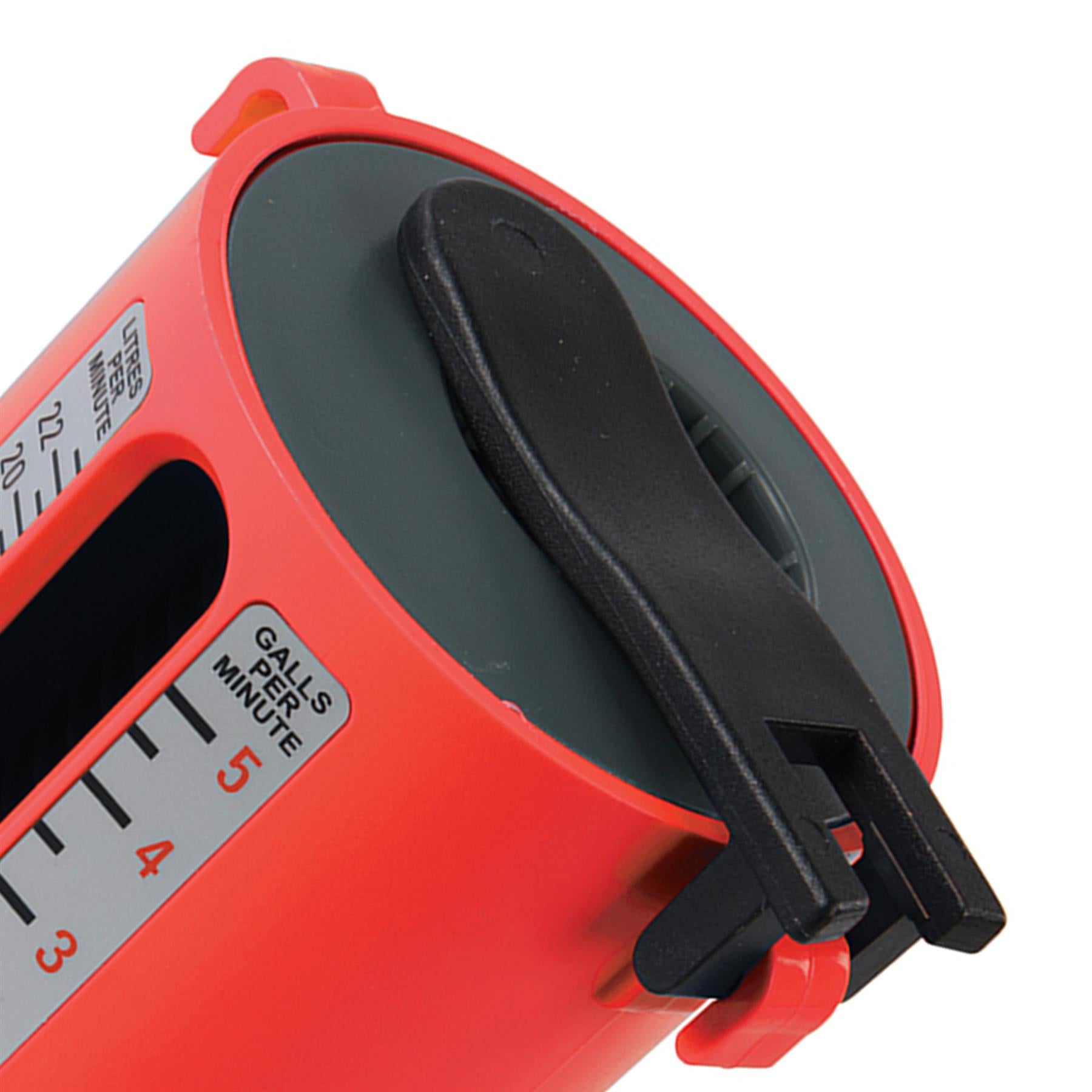 Flow Measure Cup Red Impact-Resistant Abs Construction 2.5-22Ltr/1/2-5 Gallons