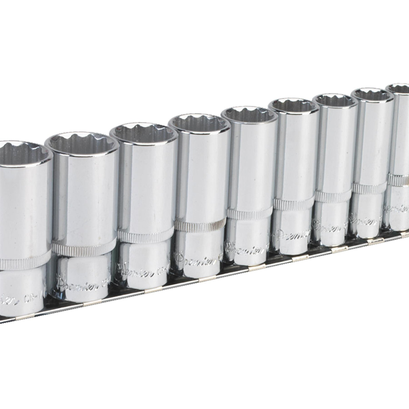 Sealey Socket Set 11pc 3/8"Sq Drive 12pt Deep WallDrive Imperial