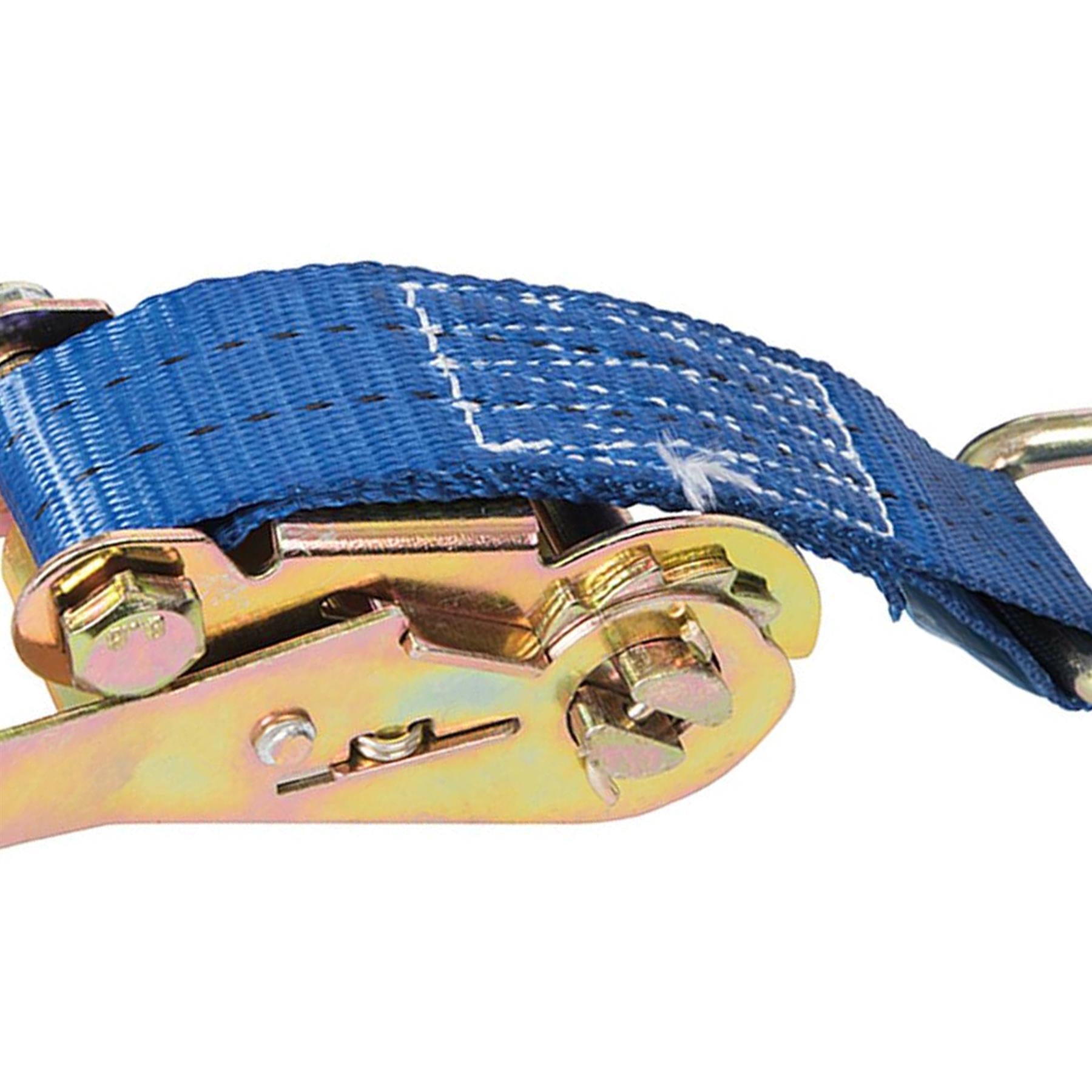 Ratchet Strap 6m x 38mm Pair of Heavy Duty Tie Down J Hook 1950kg