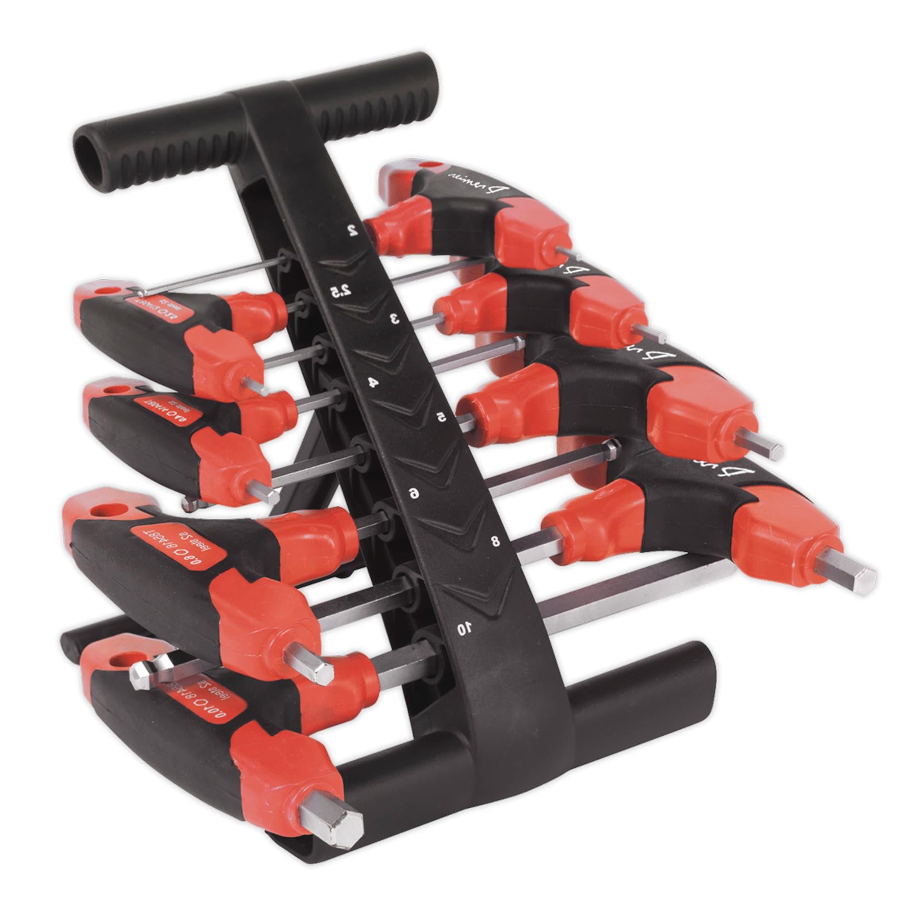 Sealey Ball-End Hex Key Set 8pc T-Handle Metric
