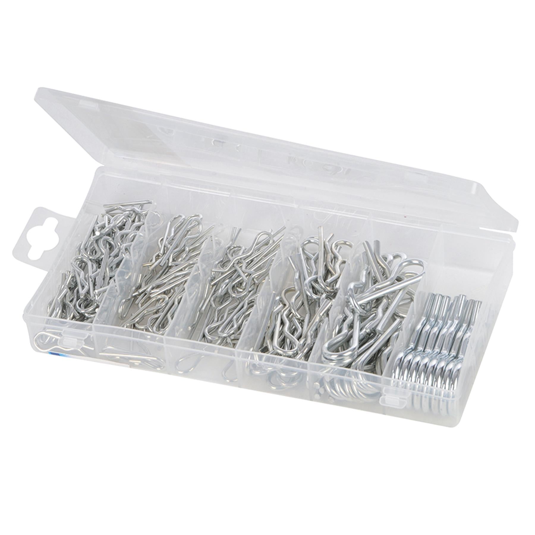 150Pce R Clips Pack Zinc Plated Steel Retaining Pin Lynch Car Van For Clevis Pin
