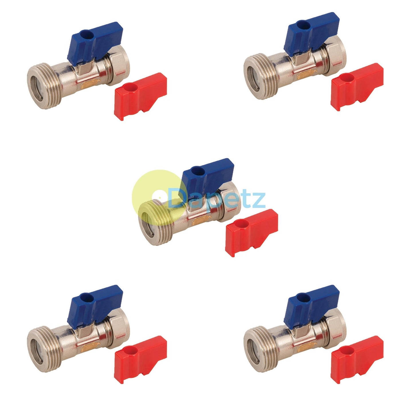 Washing Machine Dishwasher  Hot & Cold Water Hose Tap Wras 5pc