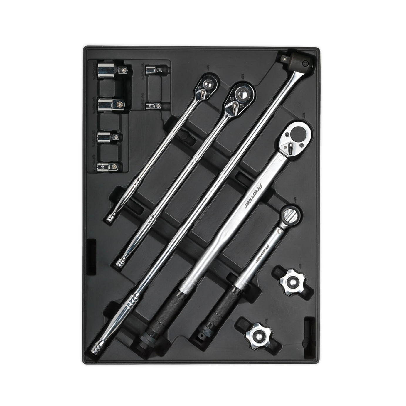 Sealey Tool Tray with Ratchet, Torque Wrench, Breaker Bar etc 13pc