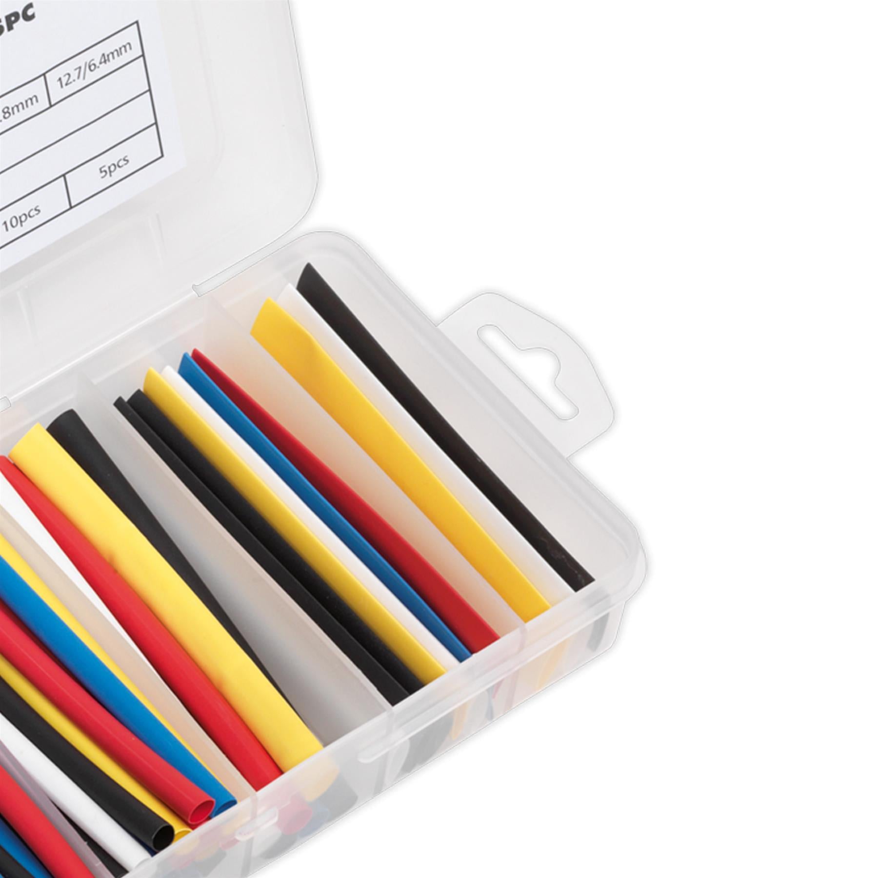 Sealey Heat Shrink Tubing Assortment 95pc 100mm Mixed Colours