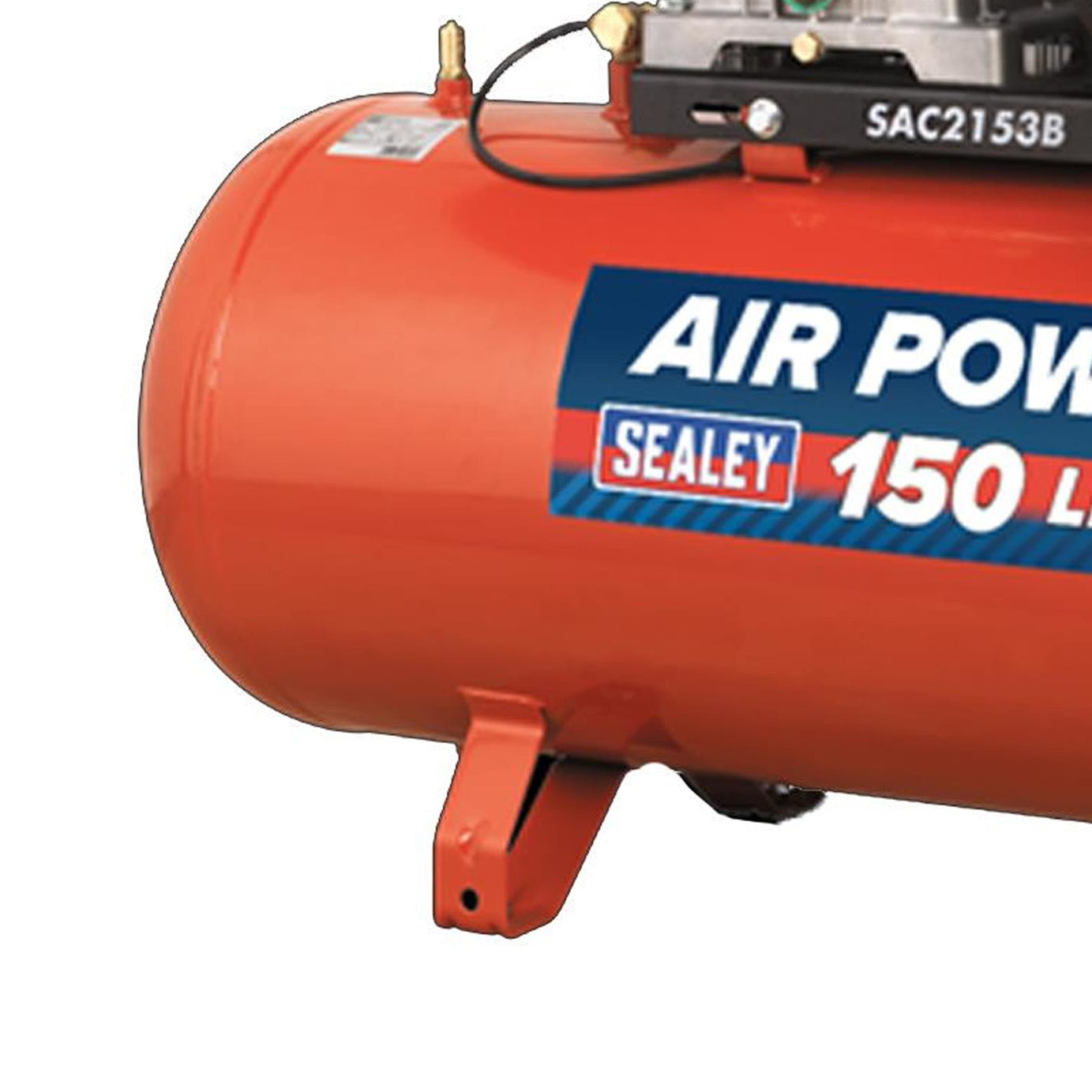 Sealey Compressor 150L Belt Drive 3hp with Cast Cylinders-SAC1153B