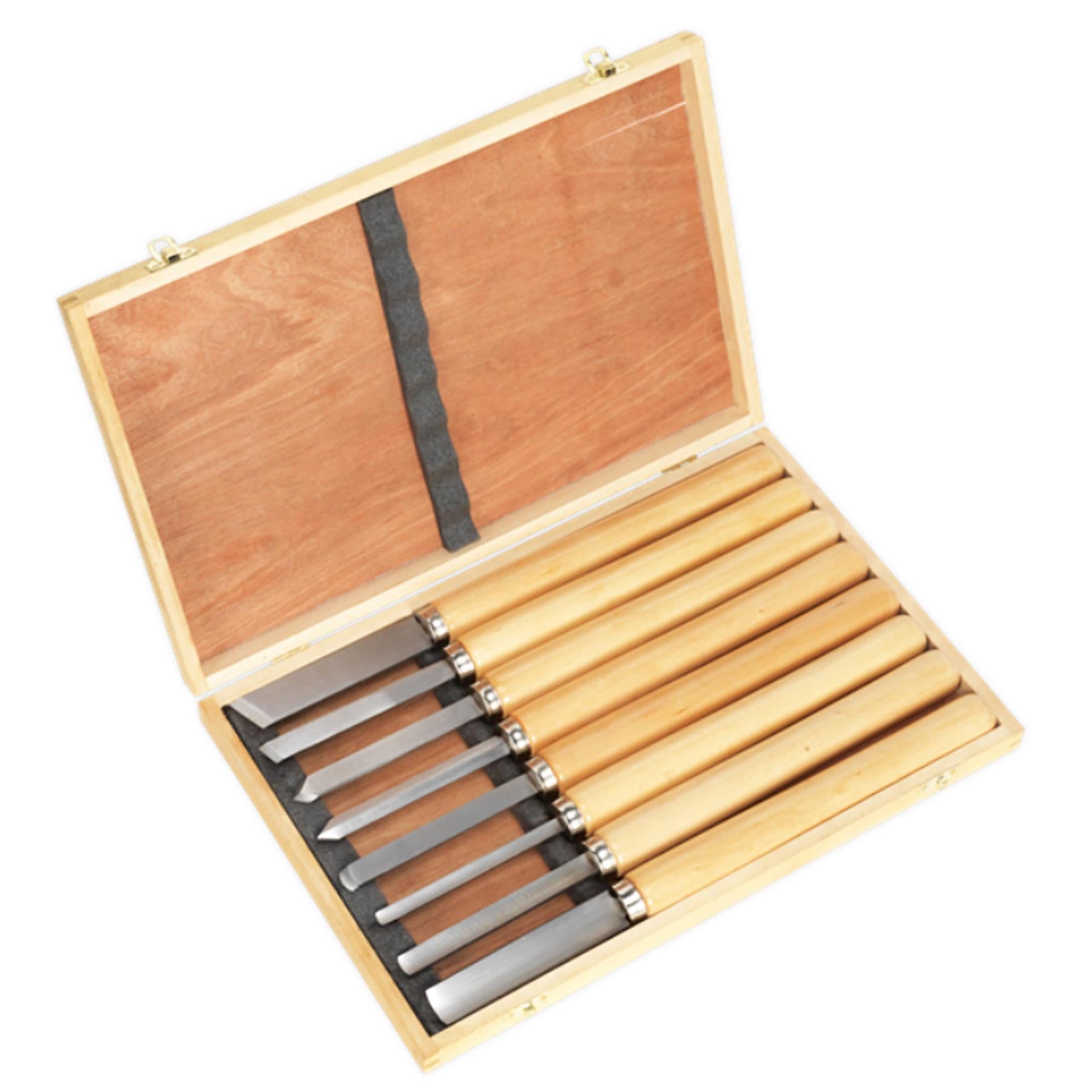 Sealey Wood Turning Chisel Set 8pc
