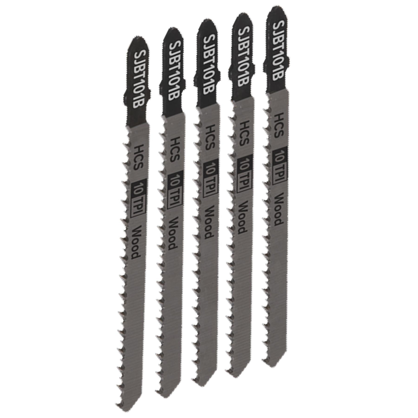 Sealey Jigsaw Blade Hard Wood 100mm 10tpi - Pack of 5