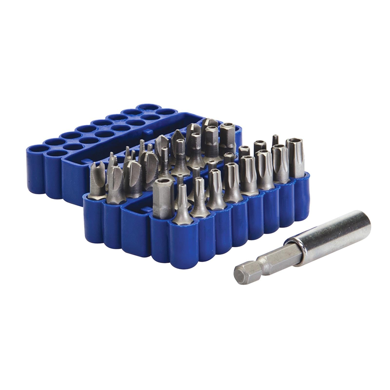 New 33Pc Security Magnetic Bit Set Screwdriver Holder Torx Hex Star