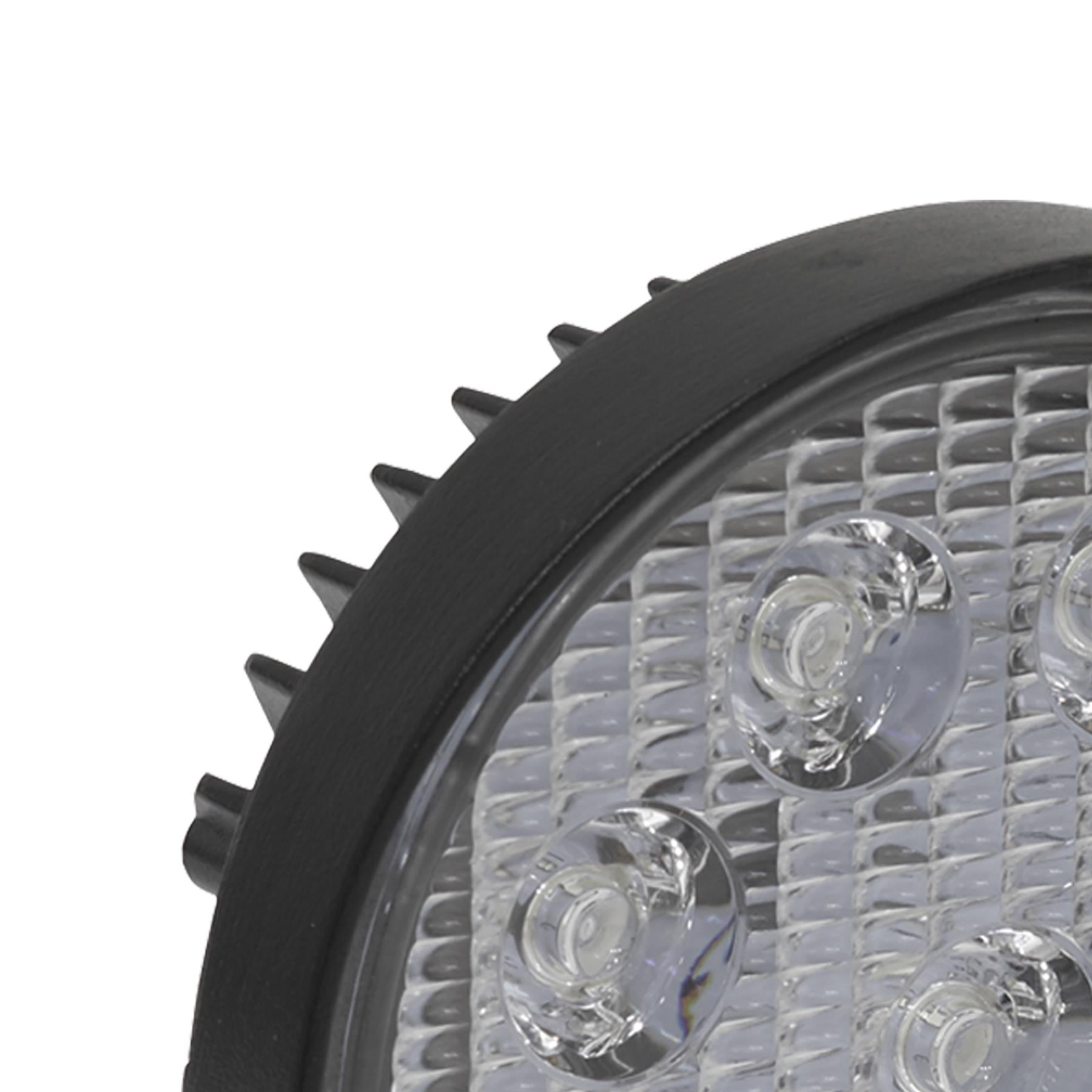 Sealey Round Work Light with Mounting Bracket 27W LED