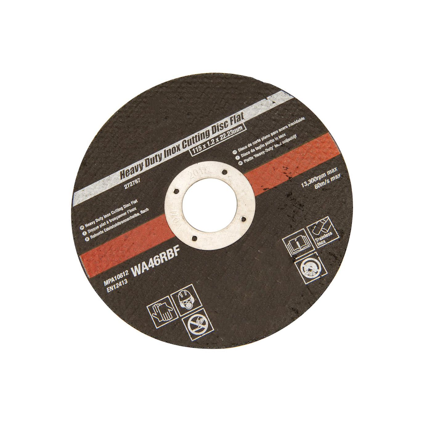 Cutting/Slitting Disc Flat 115 x 1.2 x 22.23mm - Inox Metal & Alloy