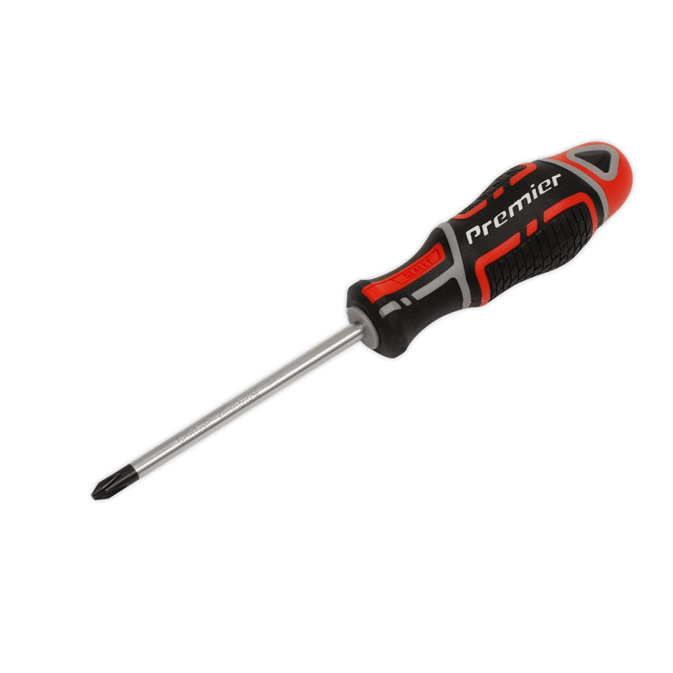 Sealey Screwdriver Pozi Pozidriv #2 x 100mm Soft Grip Handle Magnetic GripMAX