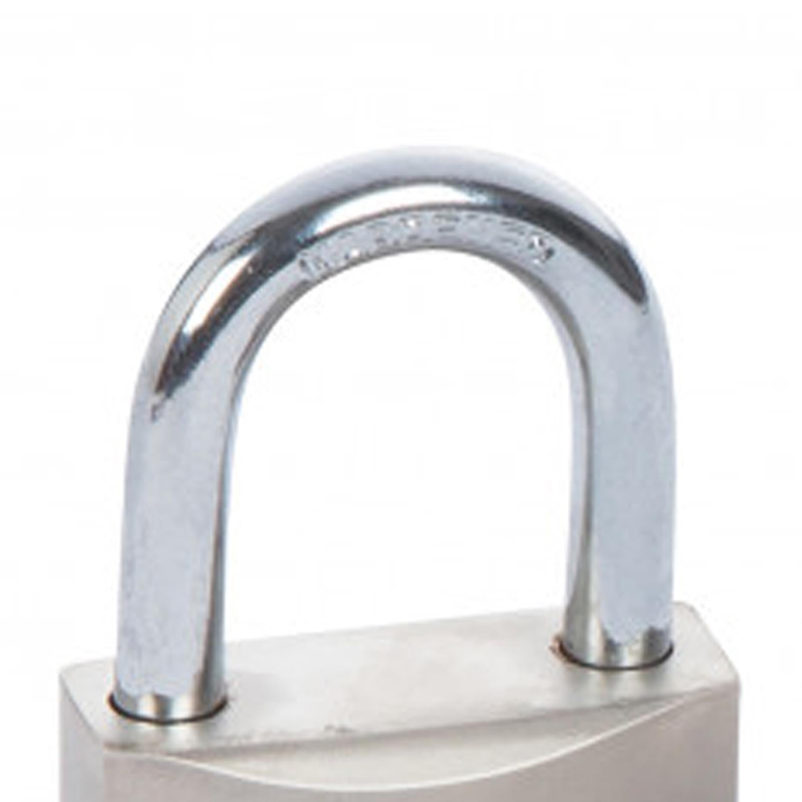 BlueSpot 30mm SATIN FINISH PADLOCK hardened Shackle Brass Cylinder 4 Keys