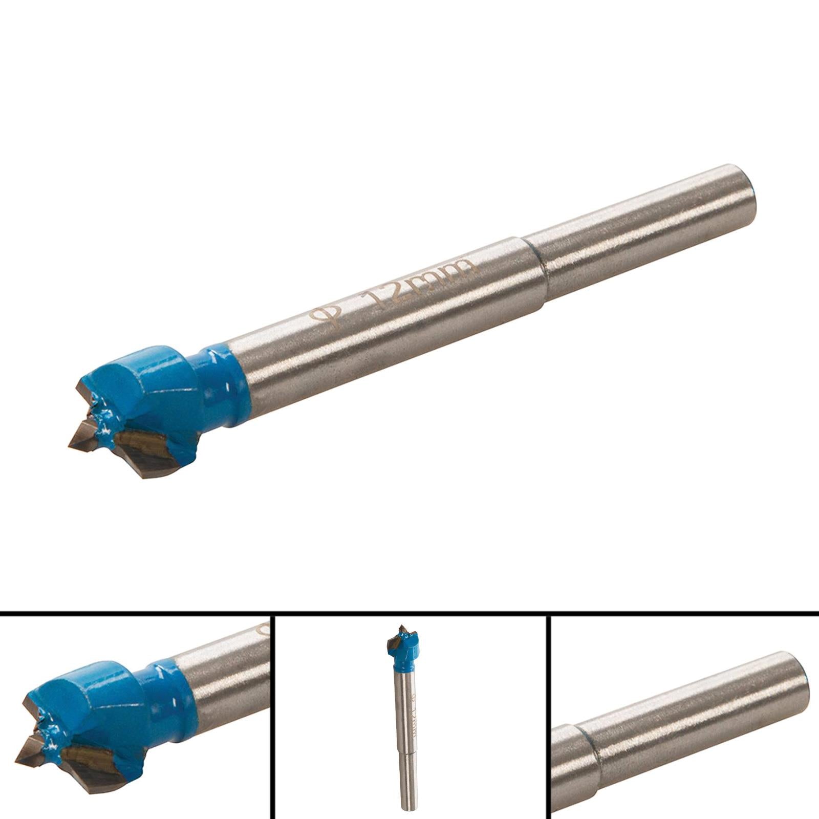 Forstner Drill Bits Hinge Cutter Borning Hole Titanium Coated Drillng Wood 12mm