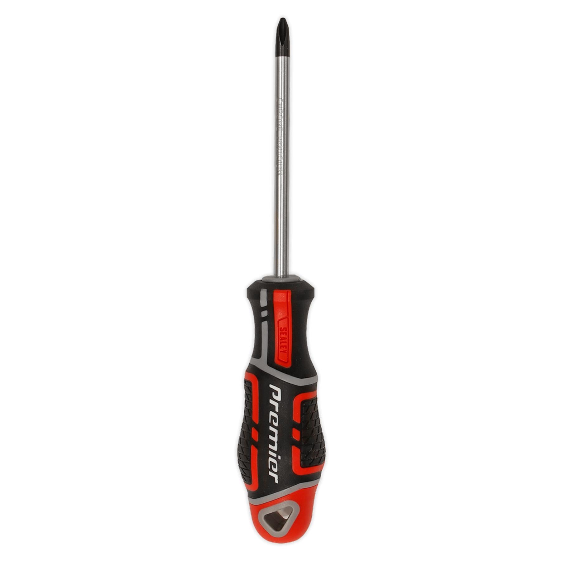 Sealey Screwdriver Phillips #2 x 100mm Plus Soft Grip Handle Magnetic GripMAX