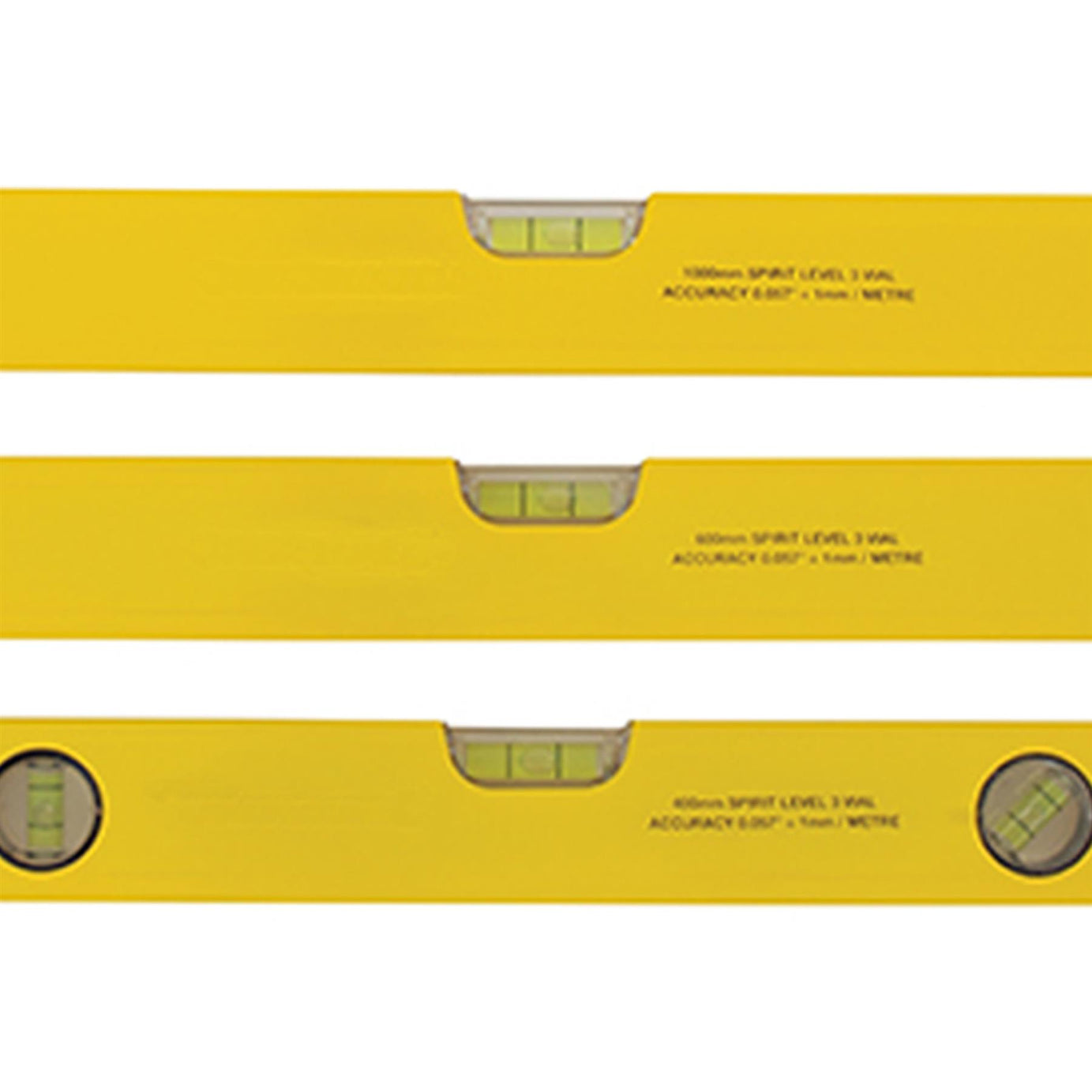 Professional 3pcs Builders Spirit Level Set Aluminium DIY Long Set 400 600 1000mm Tools New
