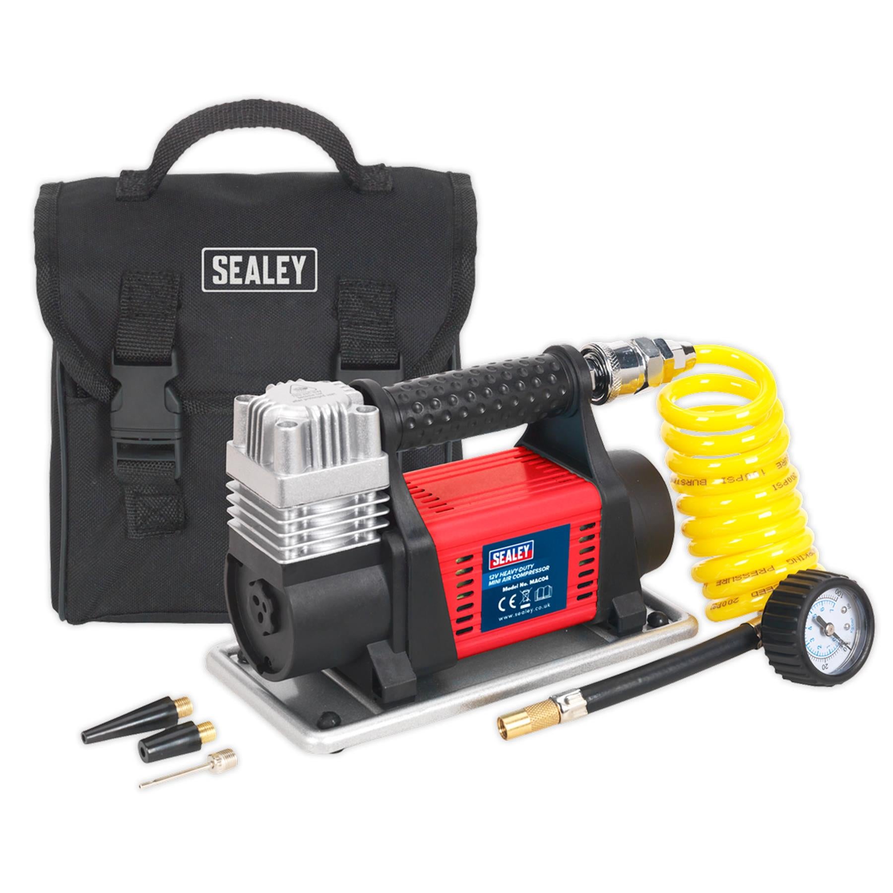 Sealey 12V Heavy-Duty Tyre Inflator/Mini Air Compressor