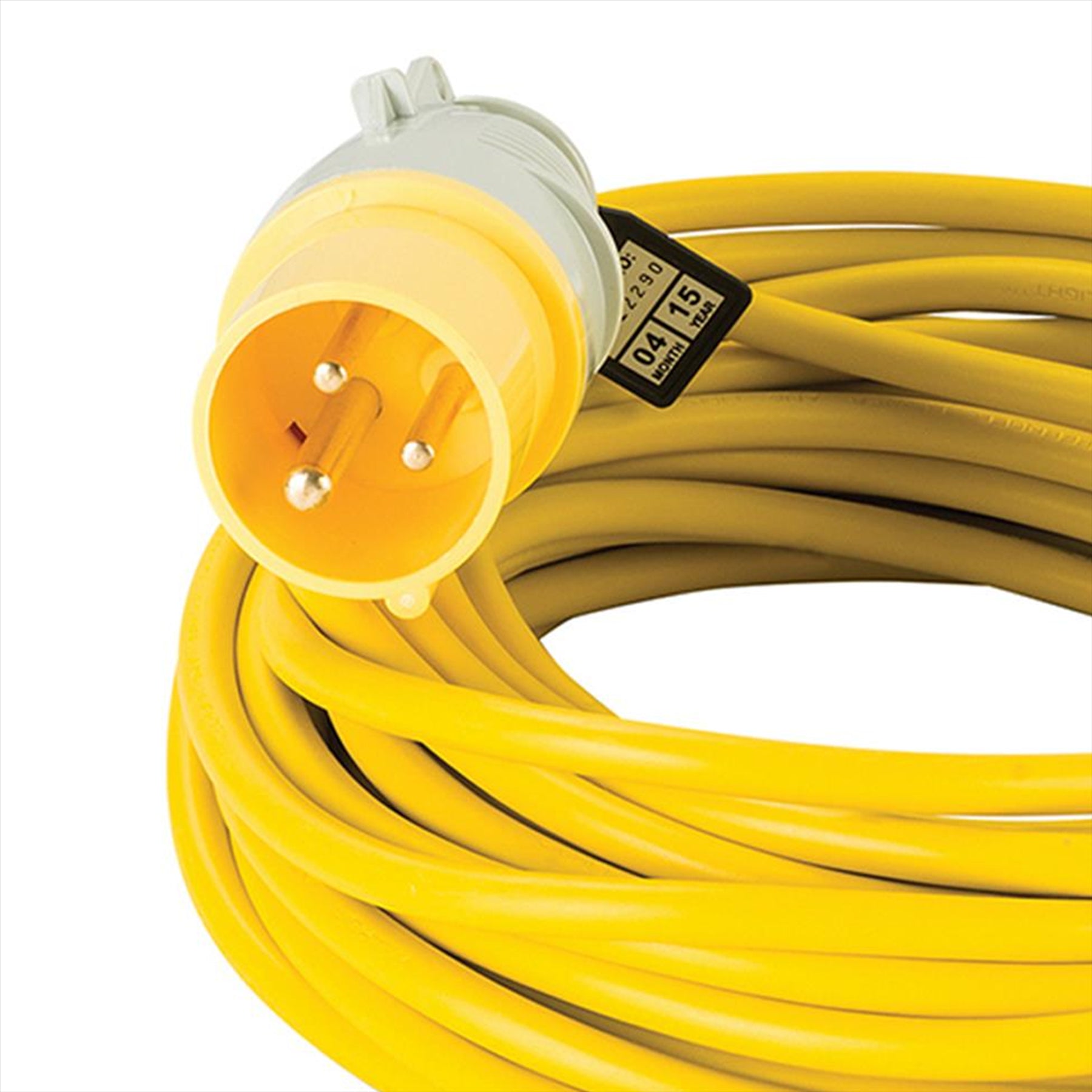 Defender Extension Lead Yellow 1.5mm2 16A 14m 110V