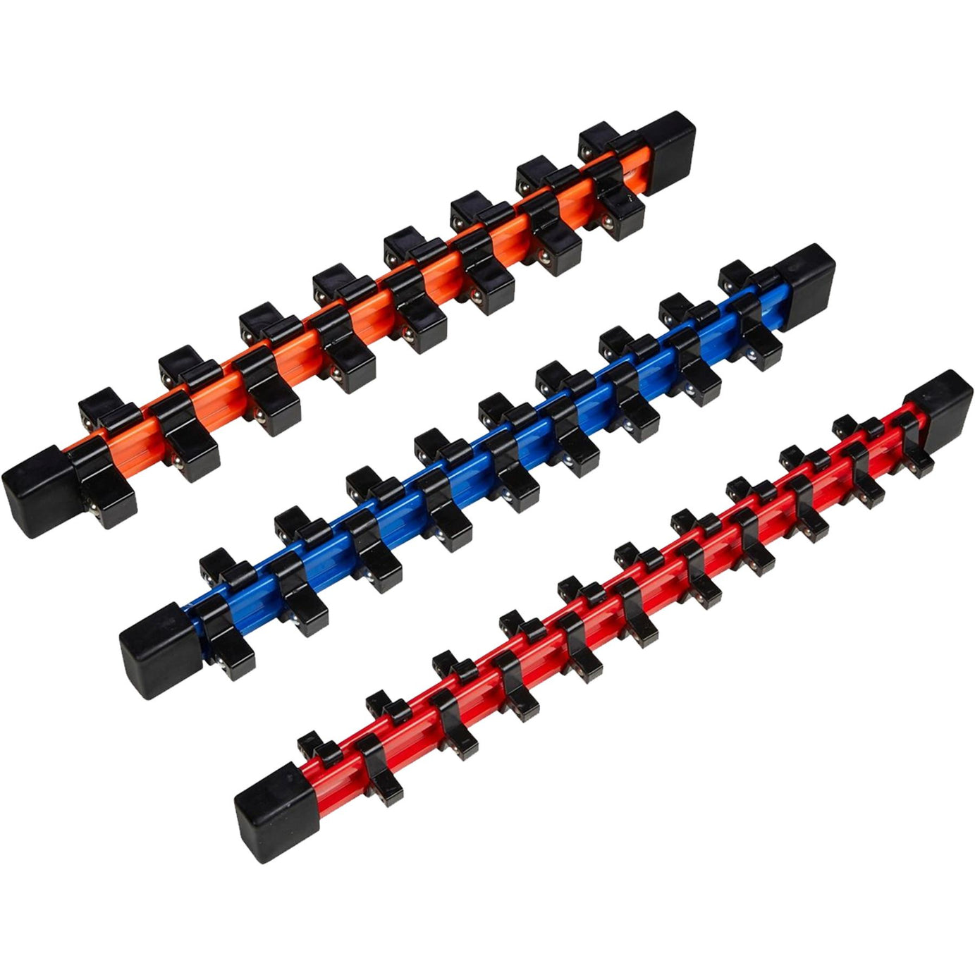 Blue Spot 3 PCE Coloured Socket Holders (54 Clips) (1/4"-3/8"-1/2")