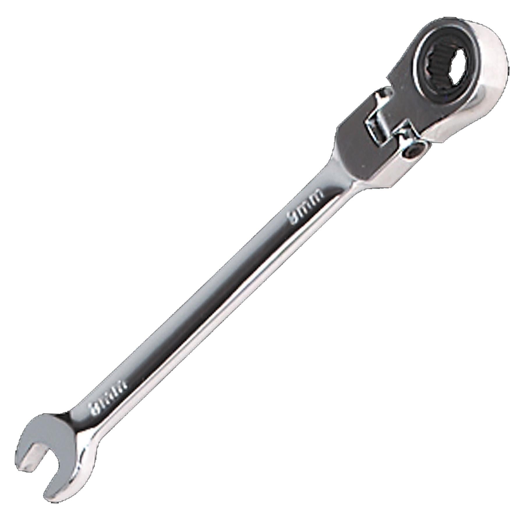 Sealey Flexi-Head Ratchet Combination Spanner 8mm