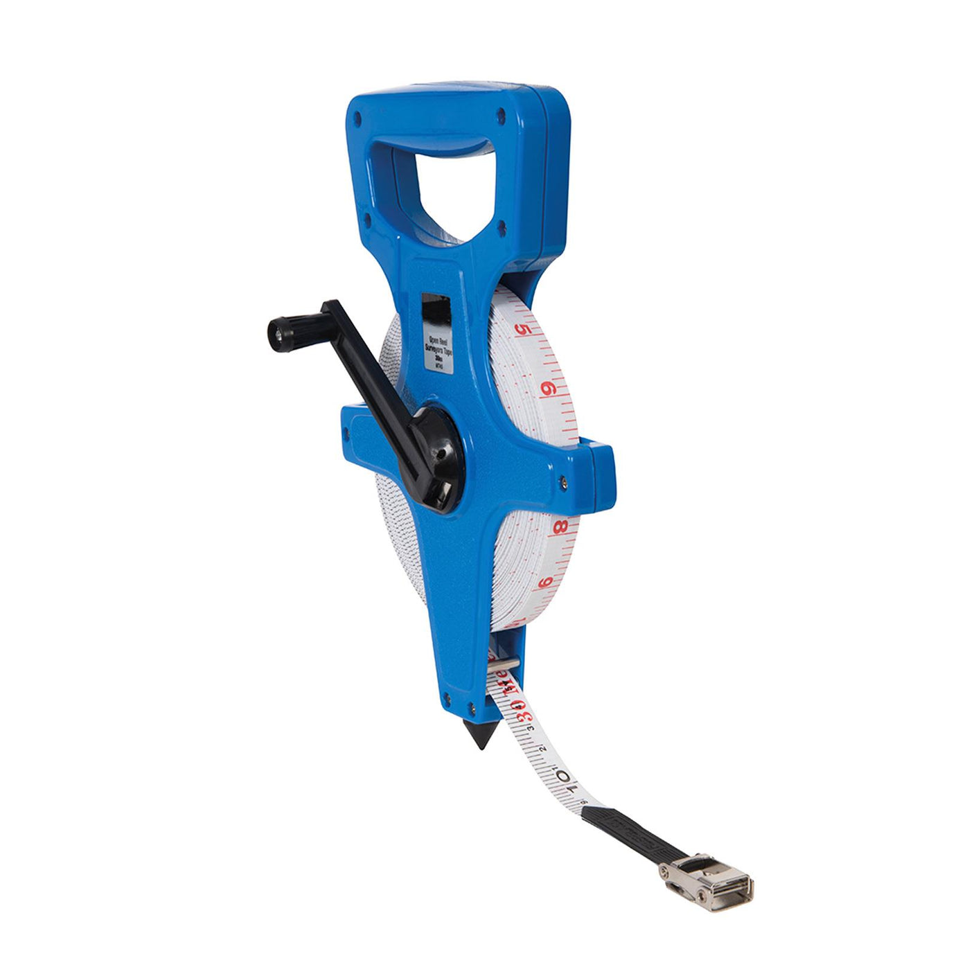 Surveyors 30M Open Reel Measuring Tape 30 Metre Metric Imperial