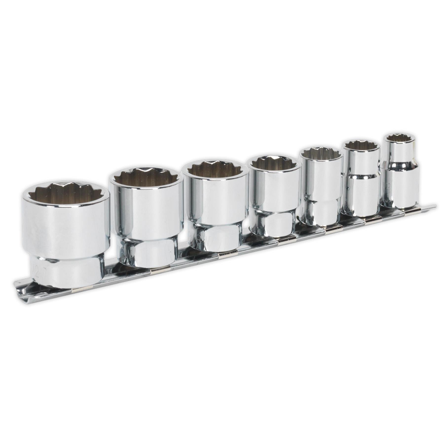 Sealey Socket Set 7pc 3/8"Sq Drive Whitworth