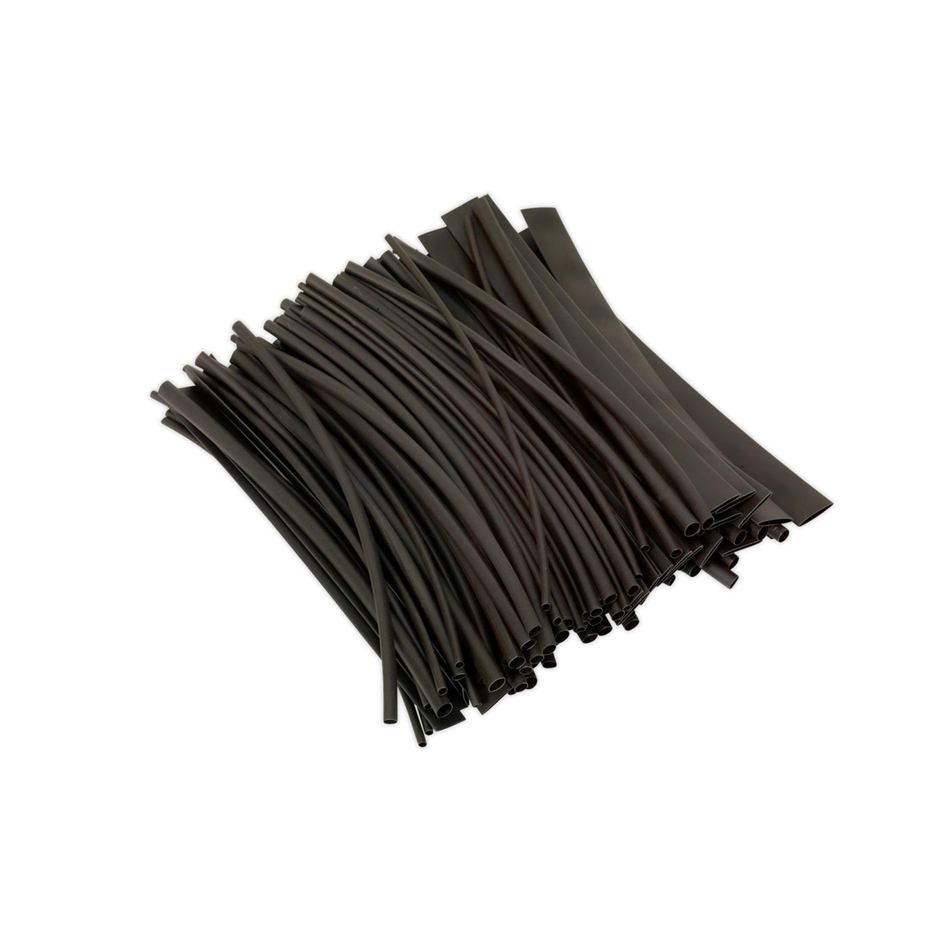 Sealey Heat Shrink Tubing Black 200mm 100pc