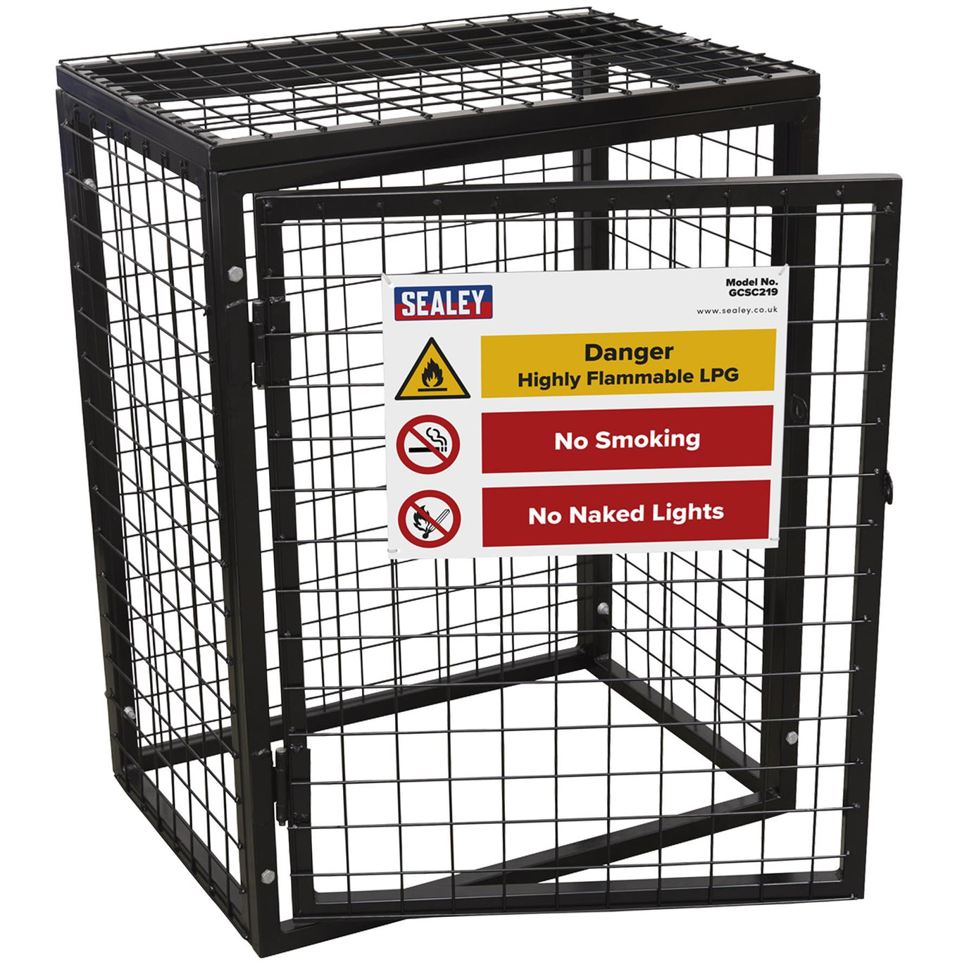 Sealey Safety Cage - 2 x 19kg Gas Cylinders