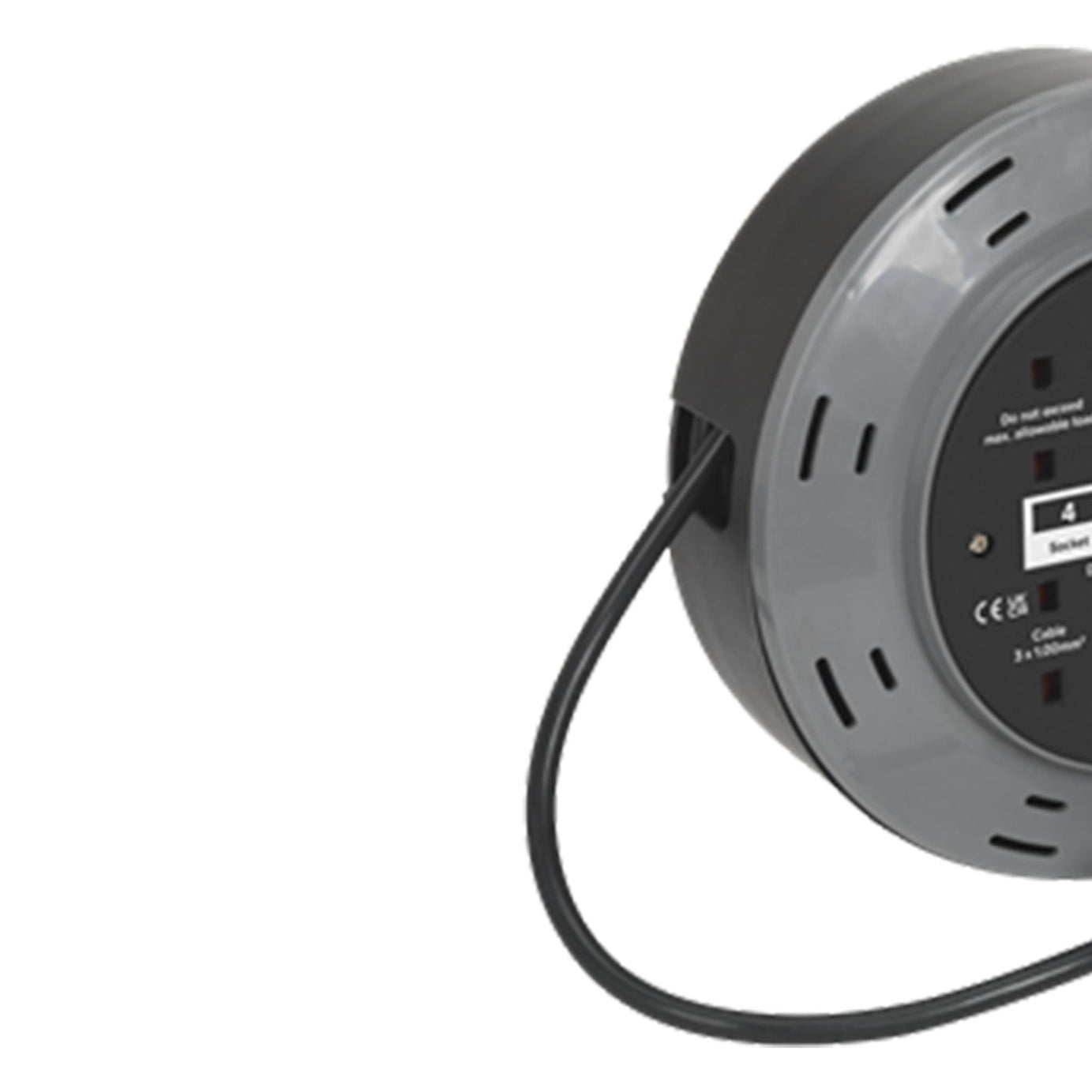 Sealey Cassette Type Cable Reel 10m 4 x 230V 1.00mm� Thermal Trip