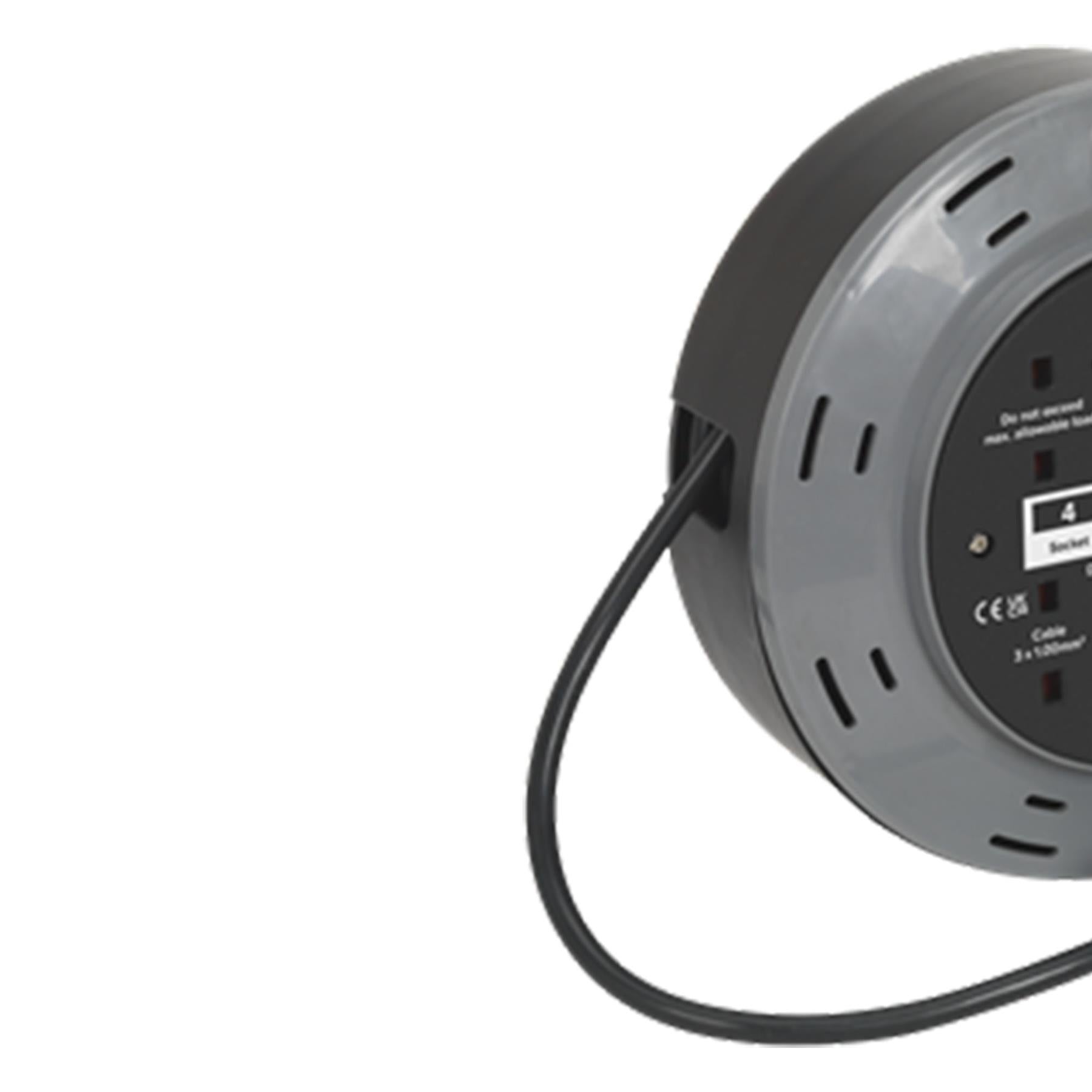 Sealey Cassette Type Cable Reel 10m 4 x 230V 1.00mm� Thermal Trip