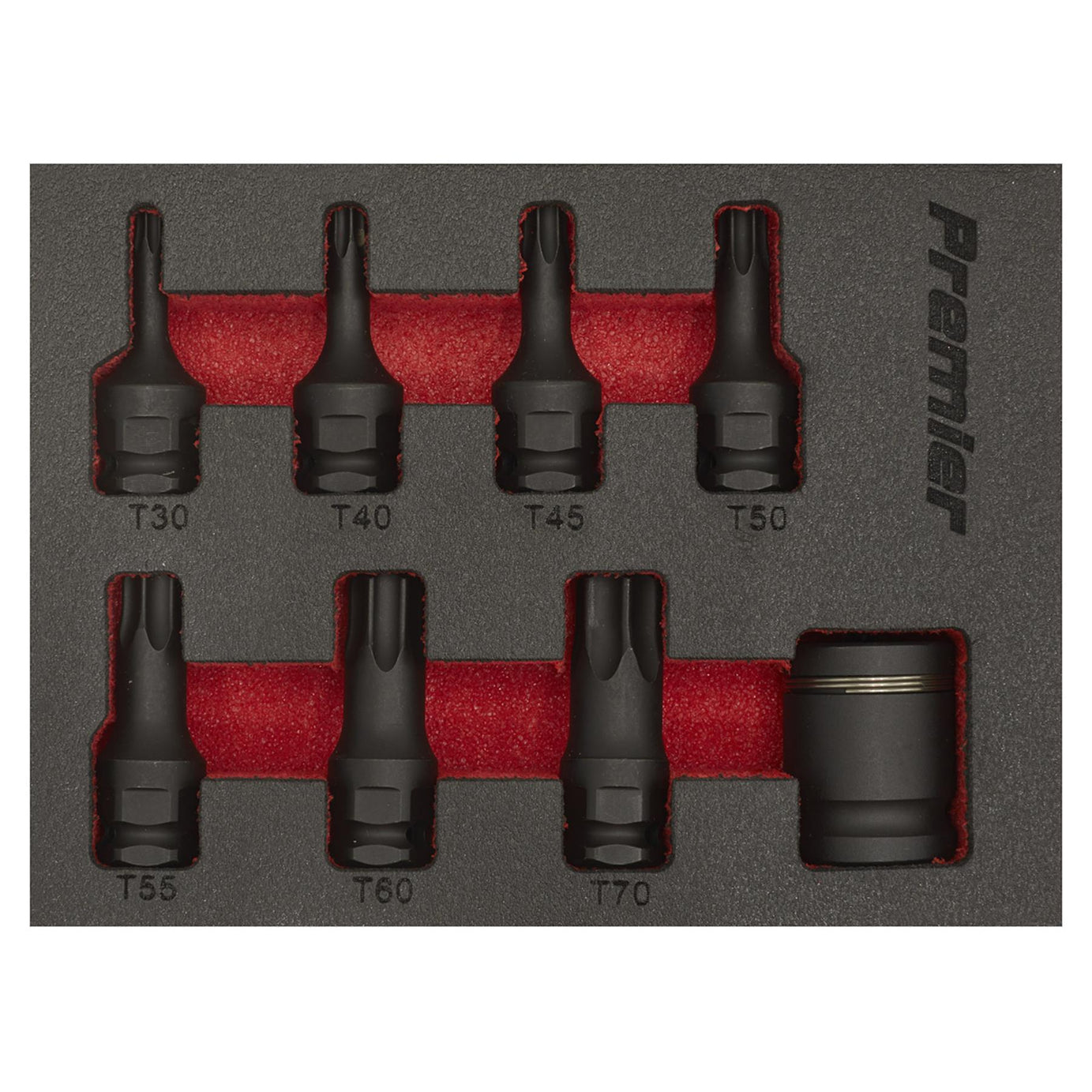 Sealey Impact TRX-Star* Socket Bit Set 8pc 3/8"Sq Drive