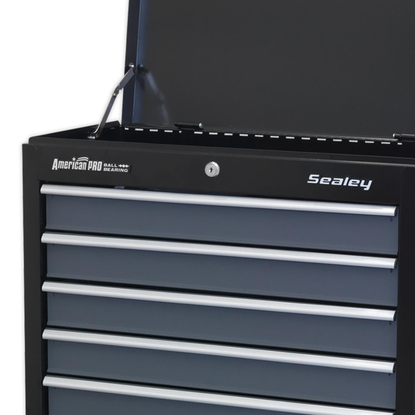 Sealey Topchest 5 Drawer with Ball Bearing Slides - Black/Grey