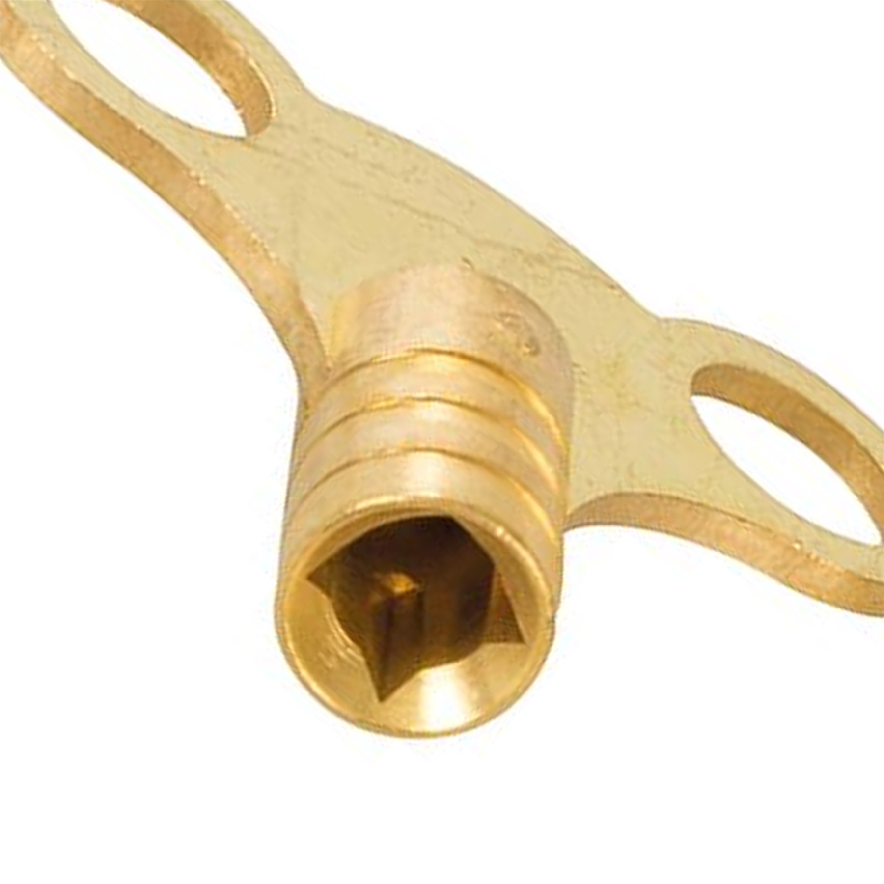 2 X Radiator Keys Easy Grip Brass Clock Type Bleed Air Release Tool 2pk